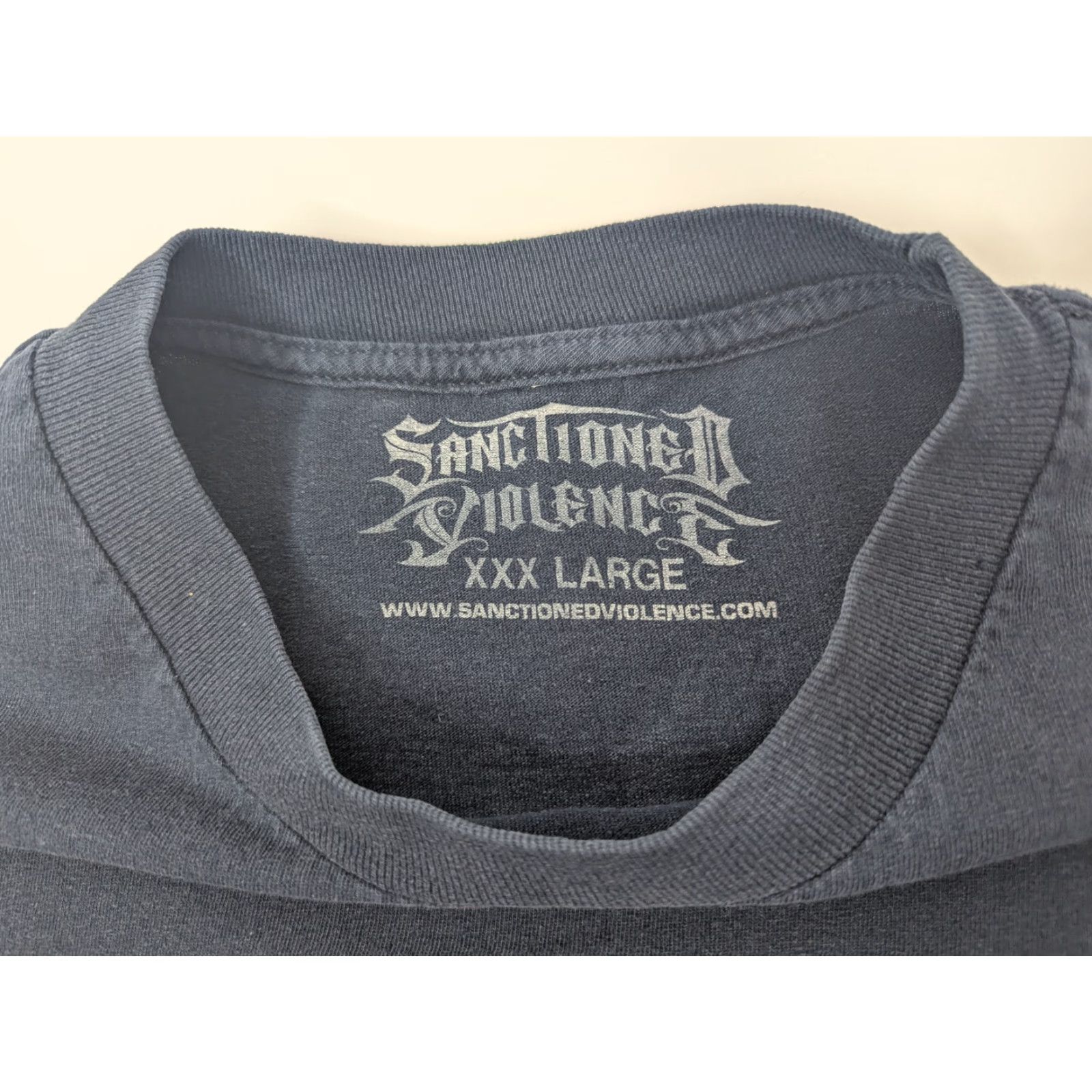 Vintage Sanctioned Violence T-Shirt Mens 3XL Blue Graphic Tee NY FD 911 Twin Towers Y2K Size US XXL / EU 58 / 5 - 7 Thumbnail