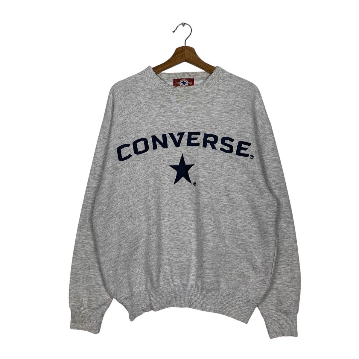 Converse Vintage 90s Converse Big Logo Crewneck Sweatshirt Size US M / EU 48-50 / 2 - 1 Thumbnail