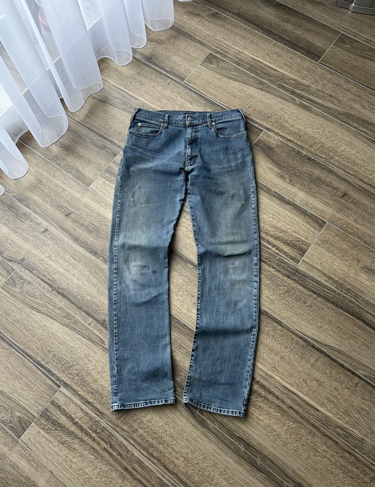 Armani × Emporio Armani × Vintage Vintage Armani Jeans mens distressed denim pants Size US 36 / EU 52 - 2 Thumbnail