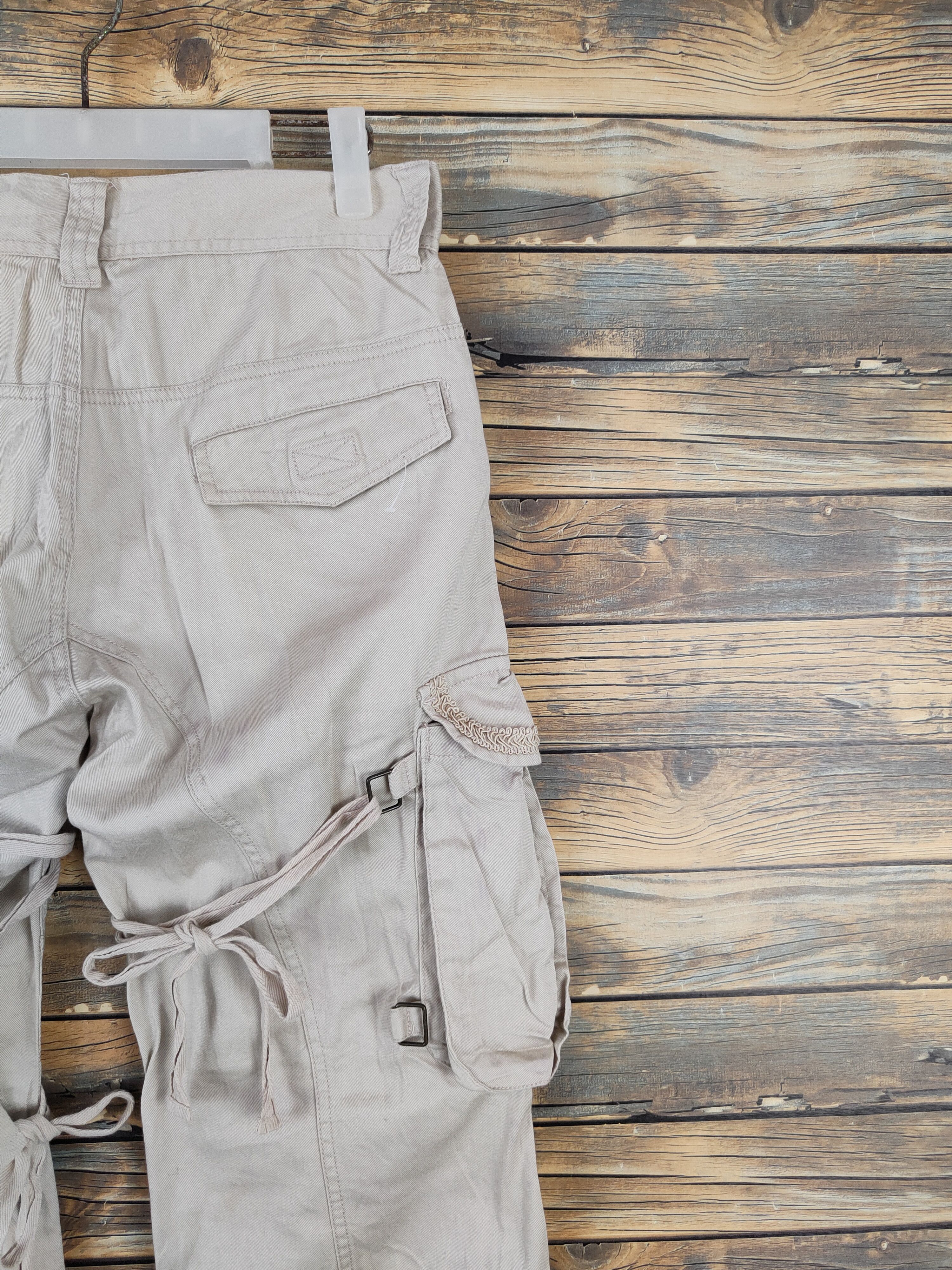 Japanese Brand DL Dack Dive Cream Multipocket Tactical Cargo Pants #W1009 Size US 30 / EU 46 - 13 Thumbnail