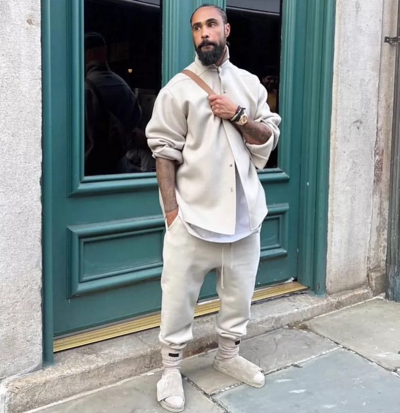 Fear of God Fear of God Cement white drop slacks Size US 32 / EU 48 - 9 Thumbnail