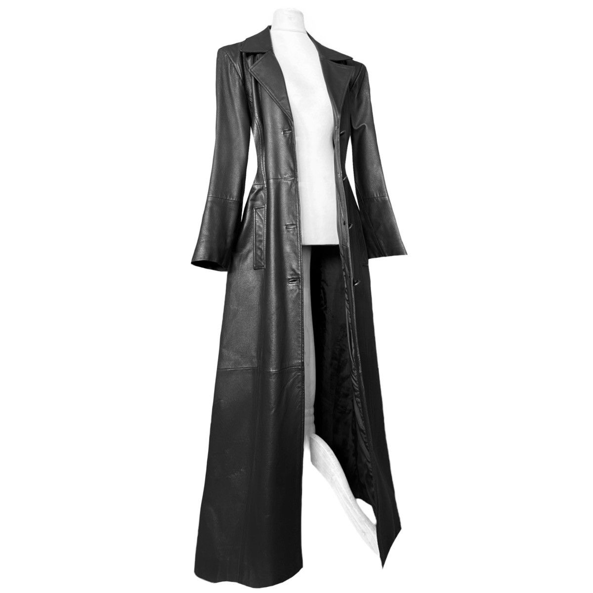 Vintage Iconic super long matrix leather coat Size M / US 6-8 / IT 42-44 - 1 Thumbnail