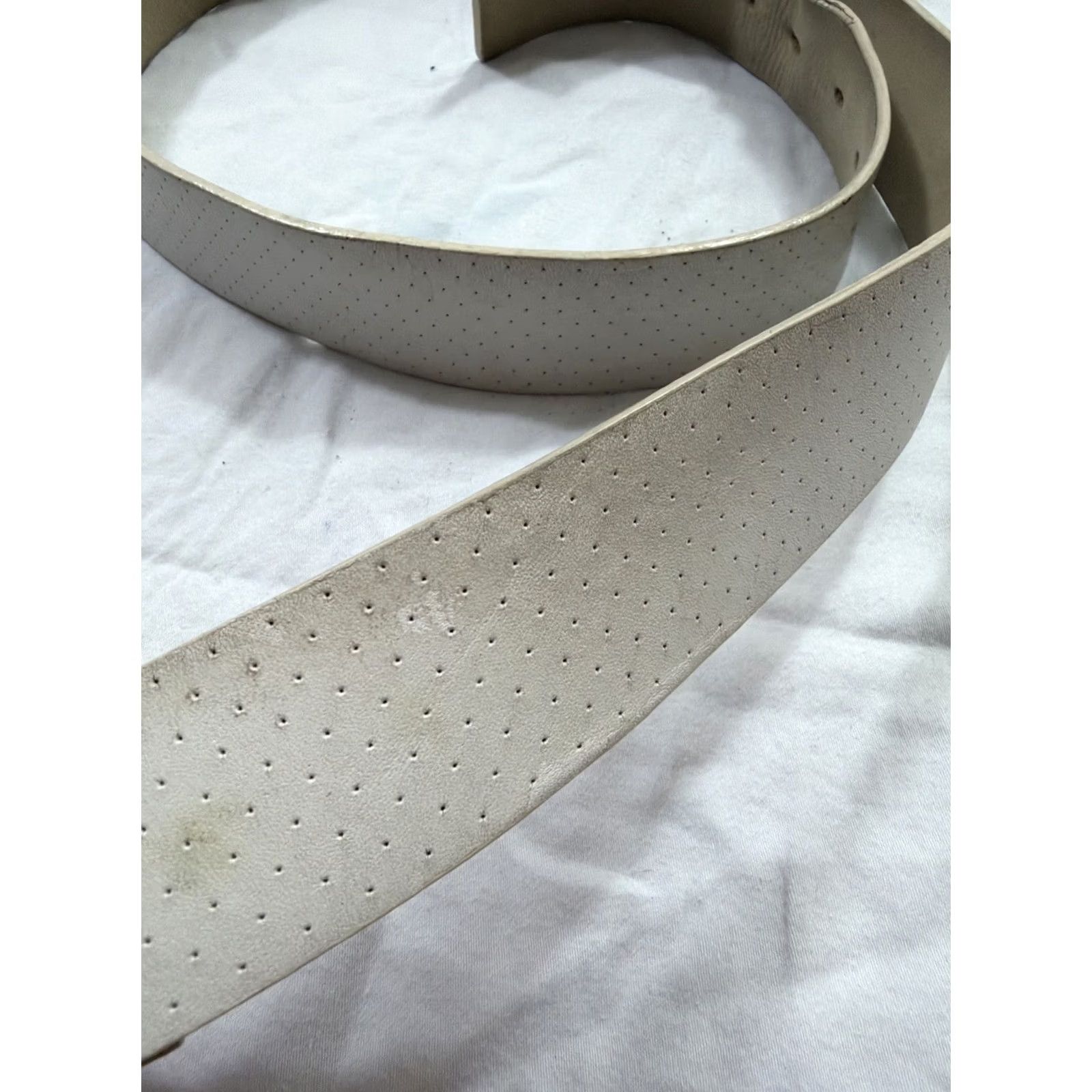 Lacoste Lacoste White Leather Belt Size 40 Men Belt Leather White Lacoste 40 Mens Size 40 - 5 Thumbnail