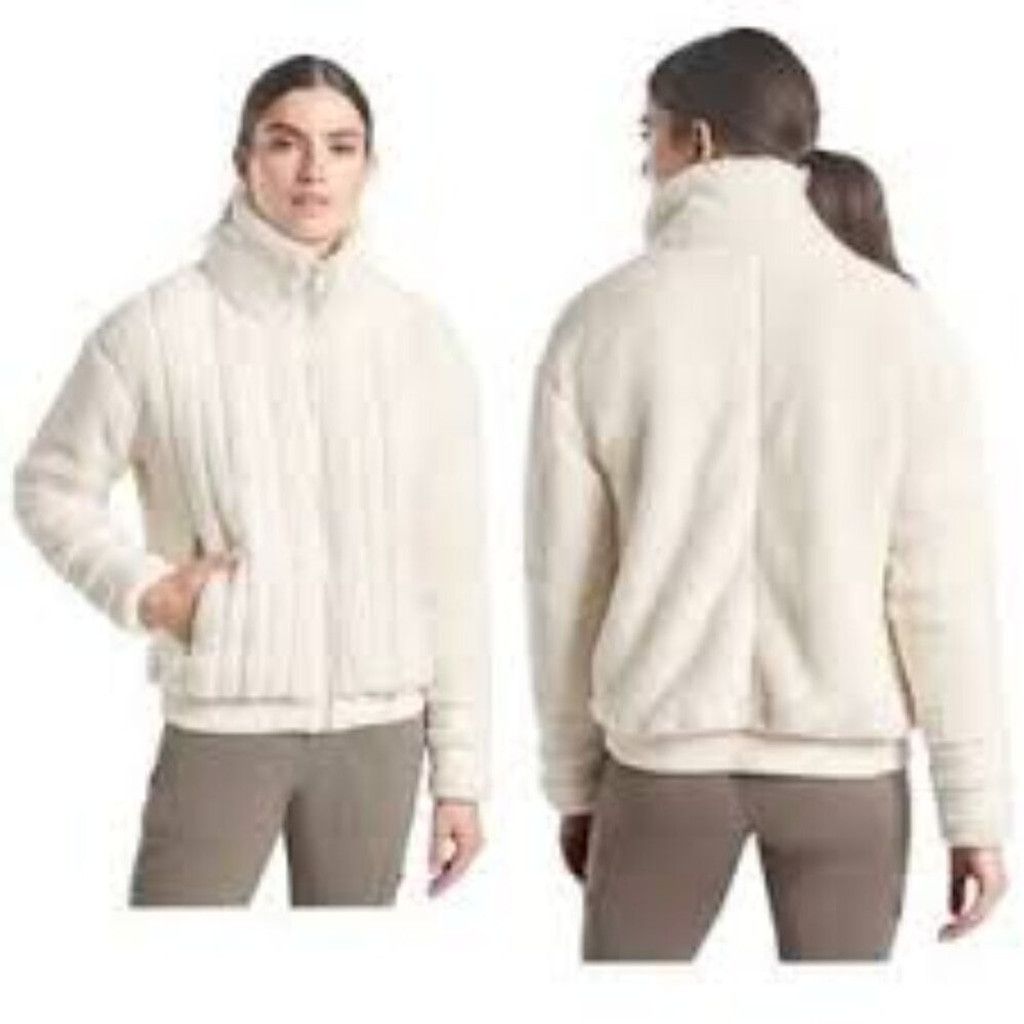 Athleta Athleta Willow Fleece Sherpa Jacket | Sz M Size M / US 6-8 / IT 42-44 - 1 Thumbnail