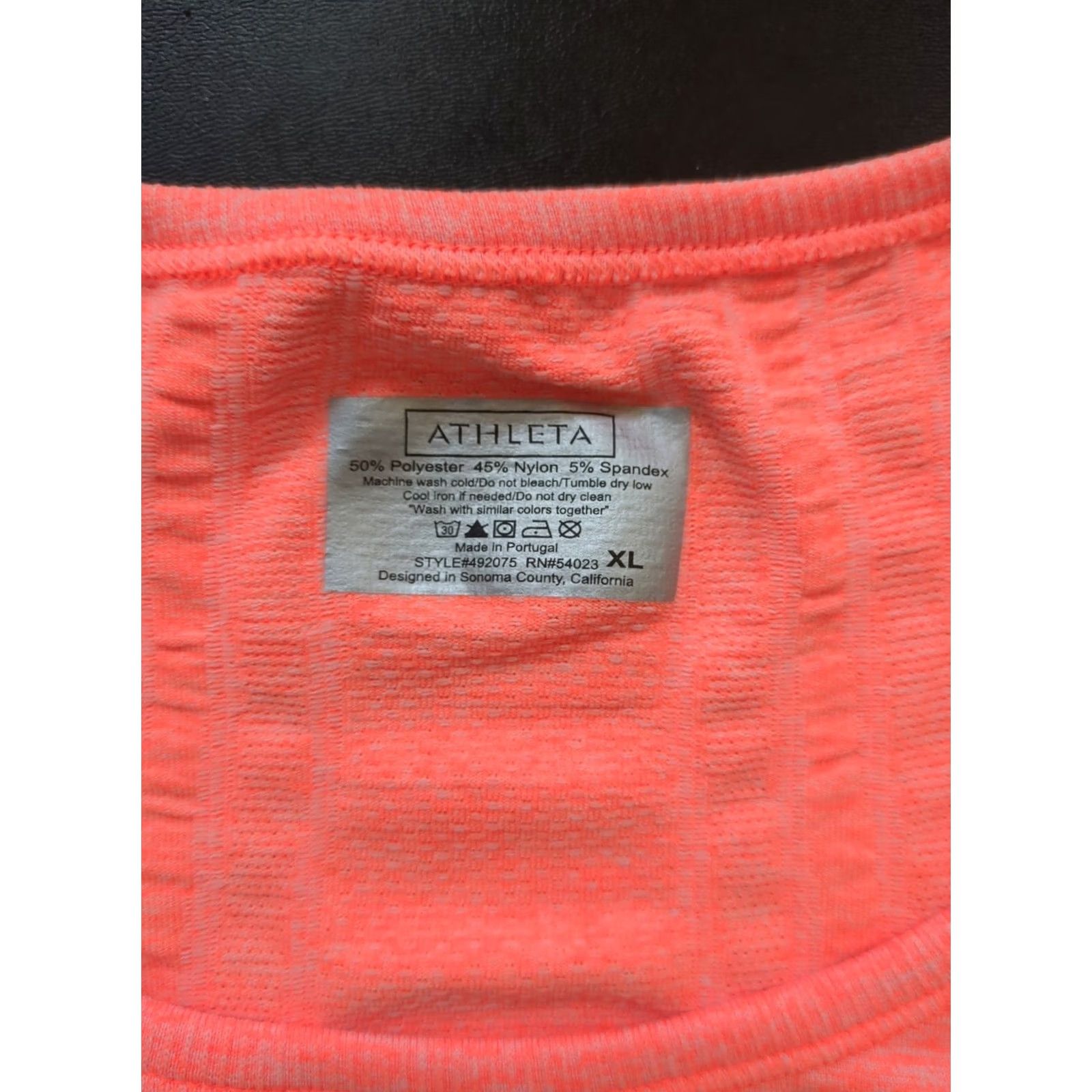 Athleta Athleta Tank Women's XL Orange Knit Sleeveless Pullover Activewear Top Size XL / US 12-14 / IT 48-50 - 2 Thumbnail