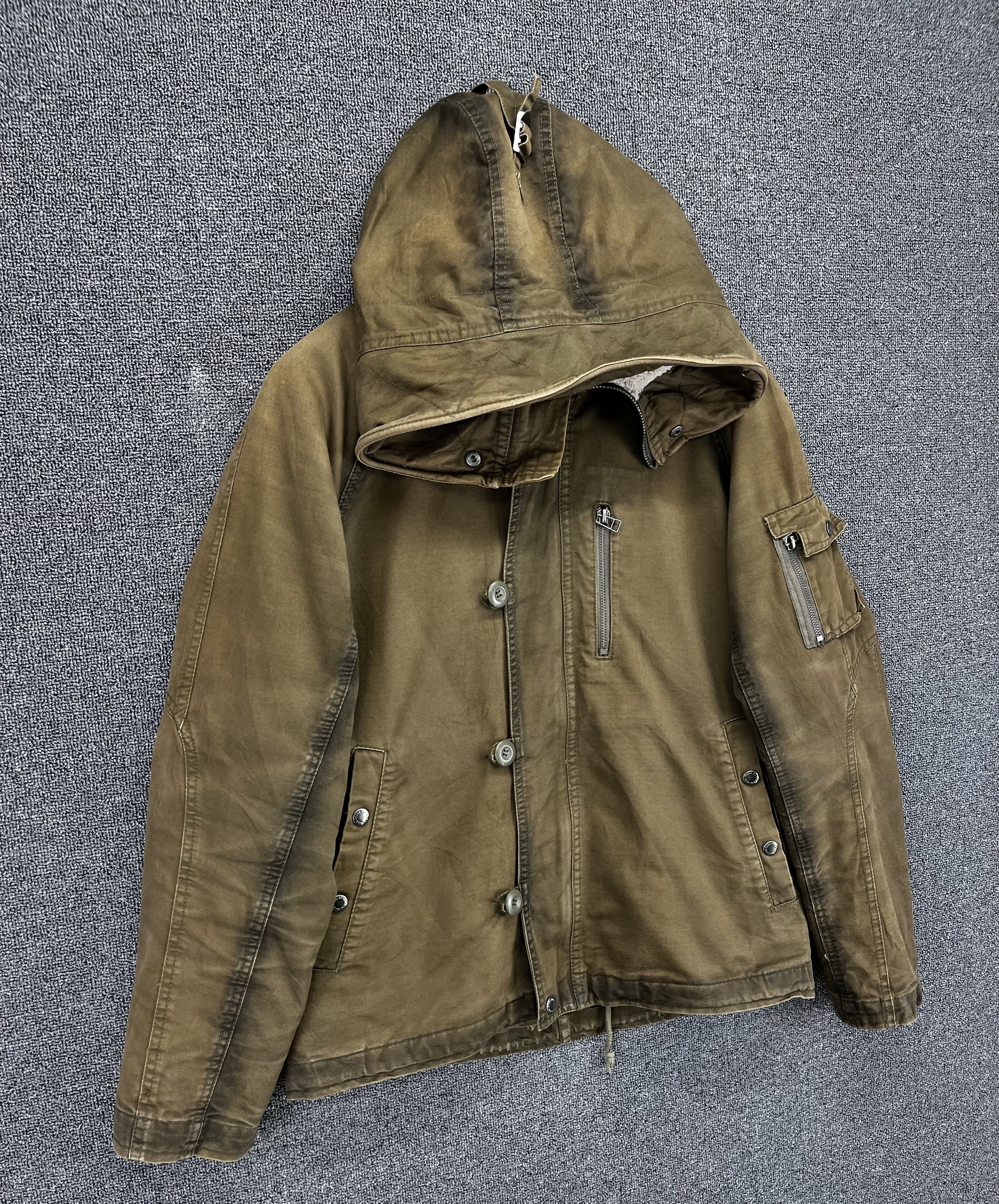 In The Attic Vintage In the Attic Hooded Rare Zip Up Jacket Size L / US 10 / IT 46 - 2 Thumbnail