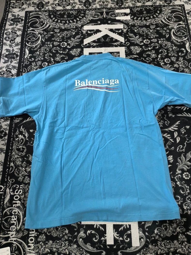 Balenciaga Balenciaga ss23 blue wave ice crack Coca-Cola logo short s Size US M / EU 48-50 / 2 - 2 Thumbnail
