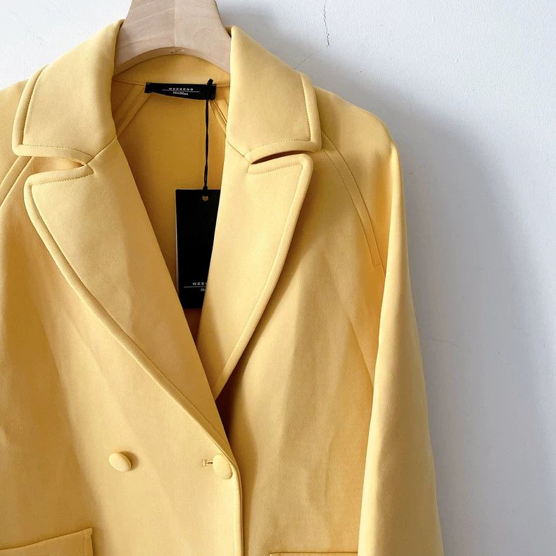 Max Mara Max Mara Yellow Coat Jacket Size XS / US 0-2 / IT 36-38 - 5 Thumbnail