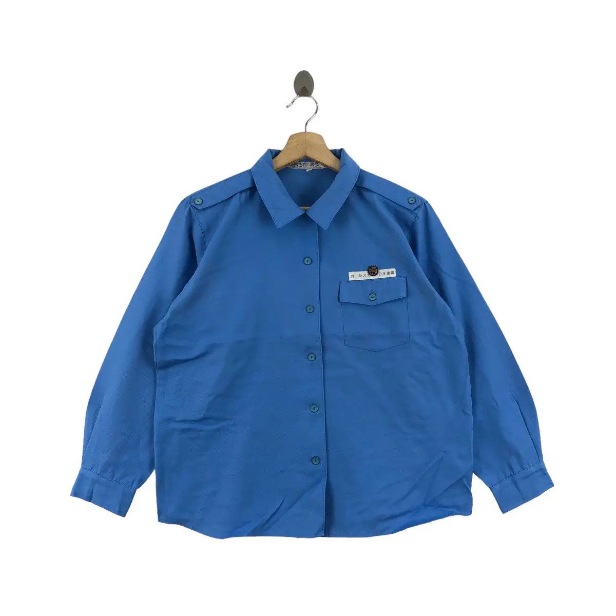 Vintage Vintage GIRL SCOUTS OF JAPAN World Jamboree Uniform Shirt Size L / US 10 / IT 46 - 1 Thumbnail