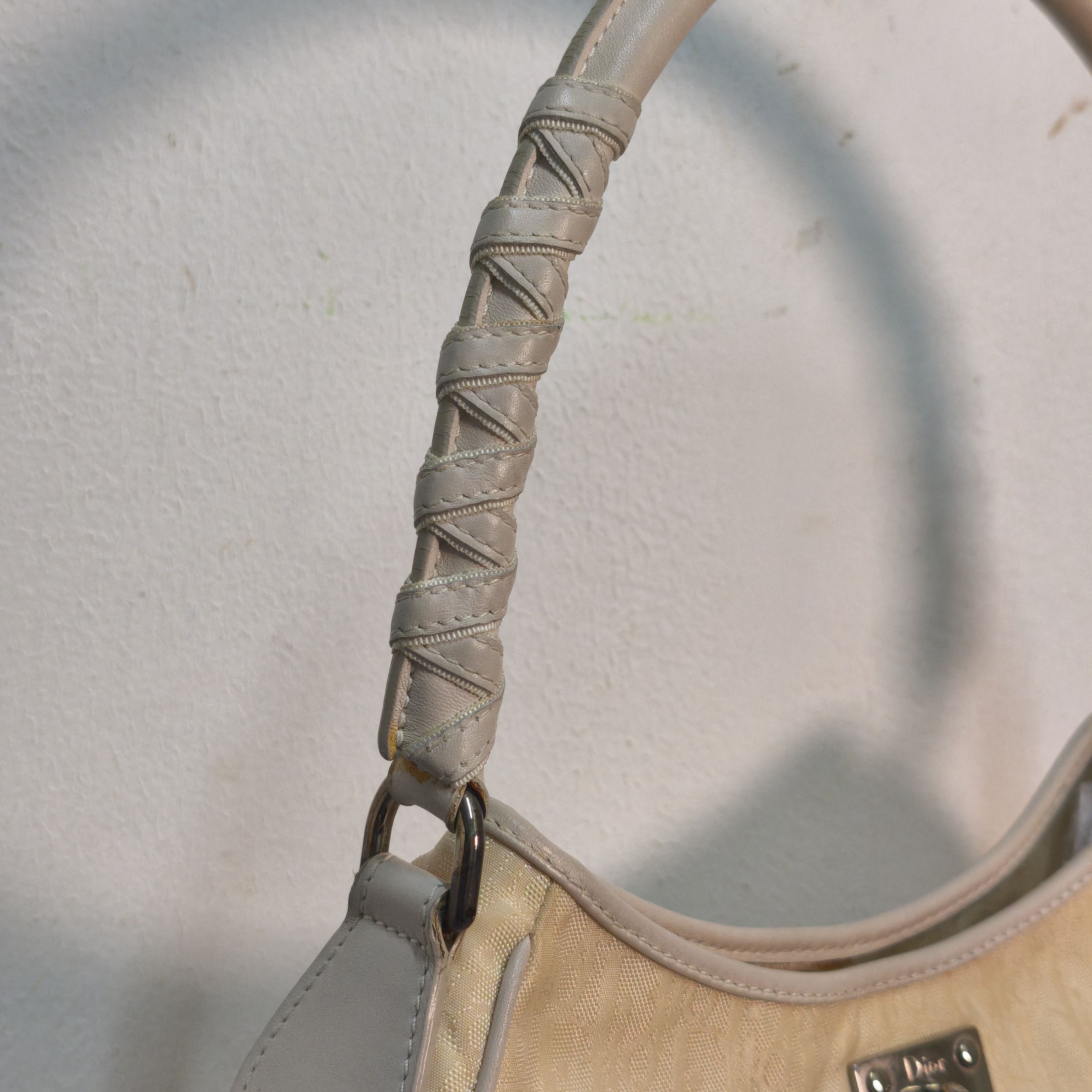 Dior Christian Dior 2007 Shoulder Bag Cream- John Galliano Size ONE SIZE - 8 Thumbnail