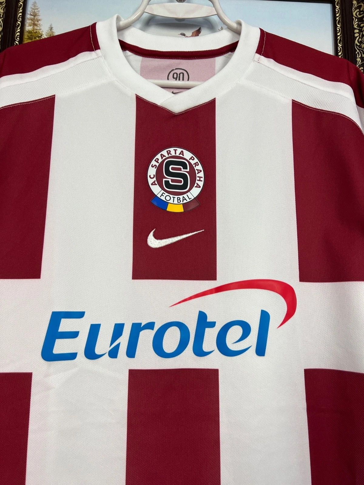 Nike Sparta Praha football shirt 2005 Soccer Nike Jersey Trikot Size US XL / EU 56 / 4 - 3 Thumbnail
