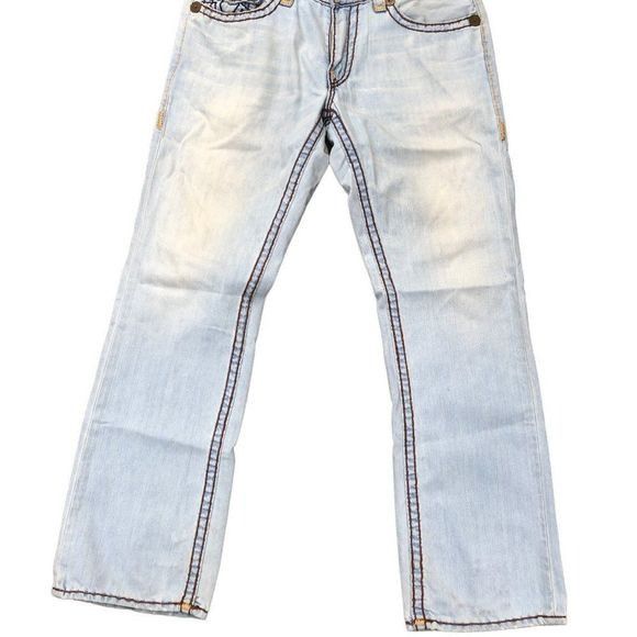 True Religion × Vintage Vintage True Religion Jeans Size 36 RICKY SUPER T Blue RARE Size US 36 / EU 52 - 5 Thumbnail