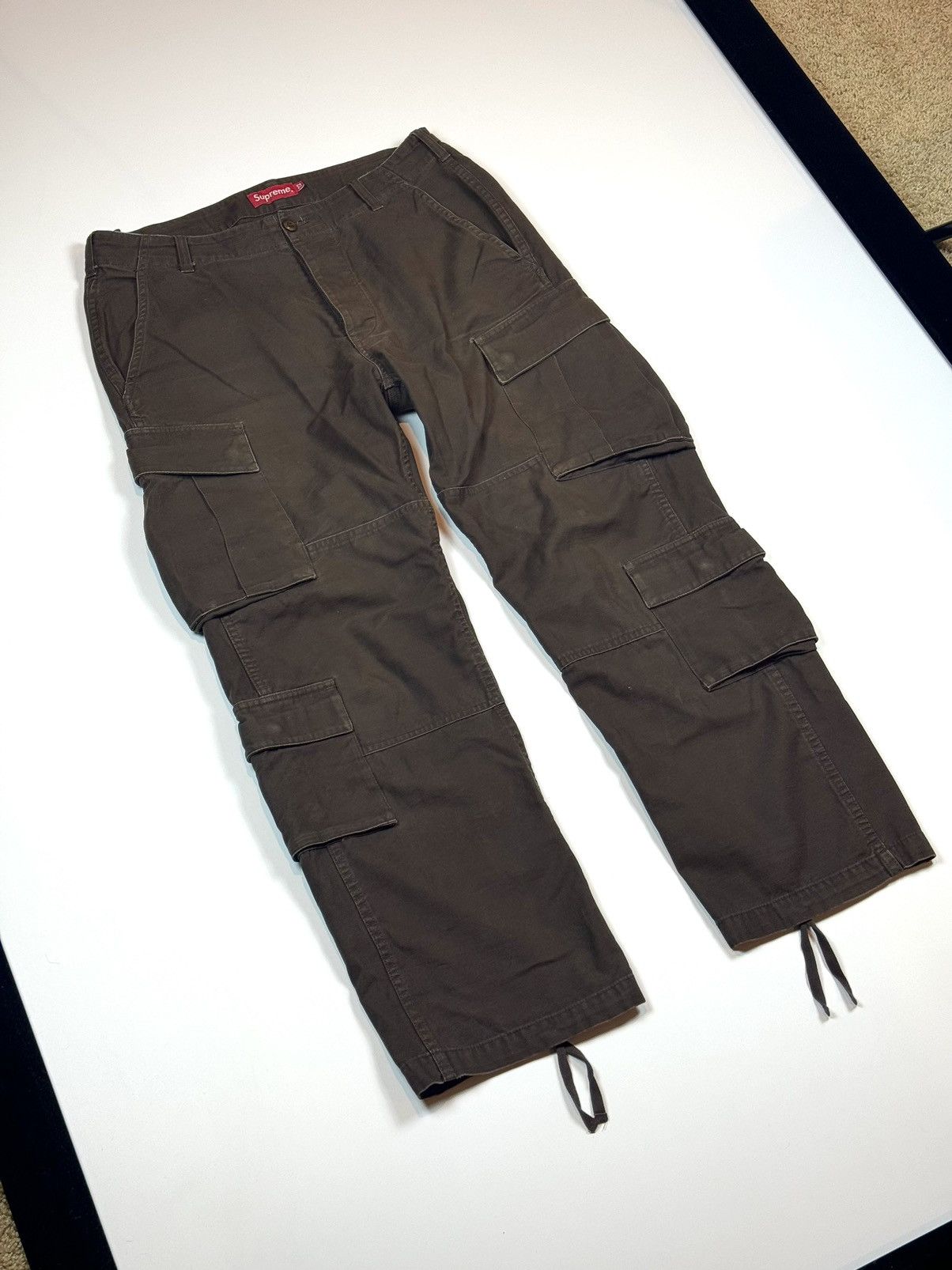 image of Supreme Brown Cargo Pant (Fw22) - 32, Men's