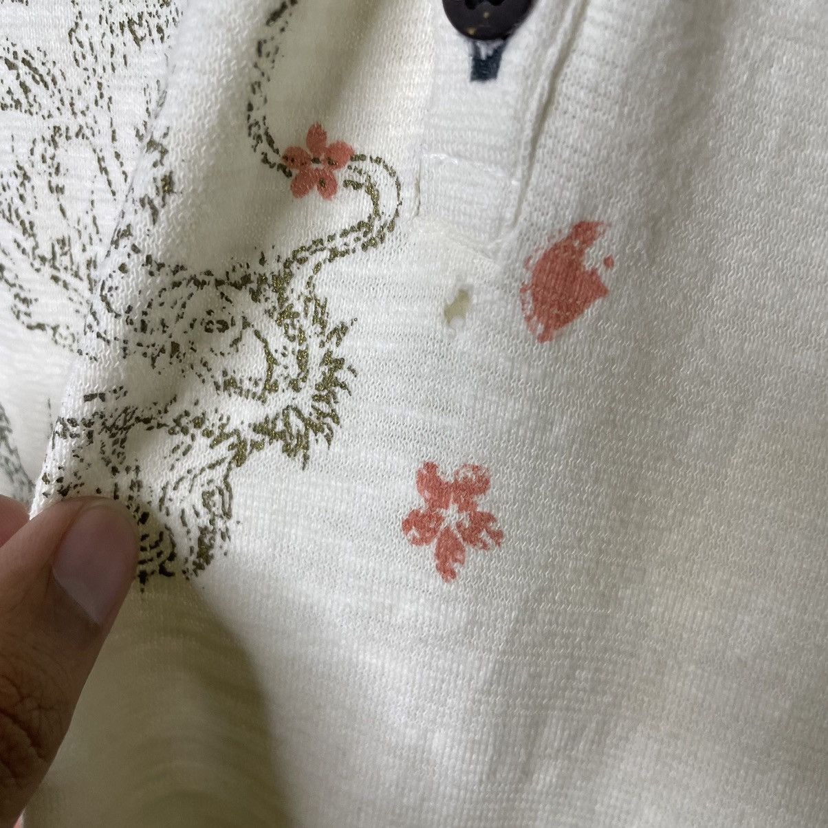 Ed Hardy × Japanese Brand Sukajan Dragon Sakura Japanese Motive Loopwheel Cotton Tee Size US M / EU 48-50 / 2 - 3 Thumbnail