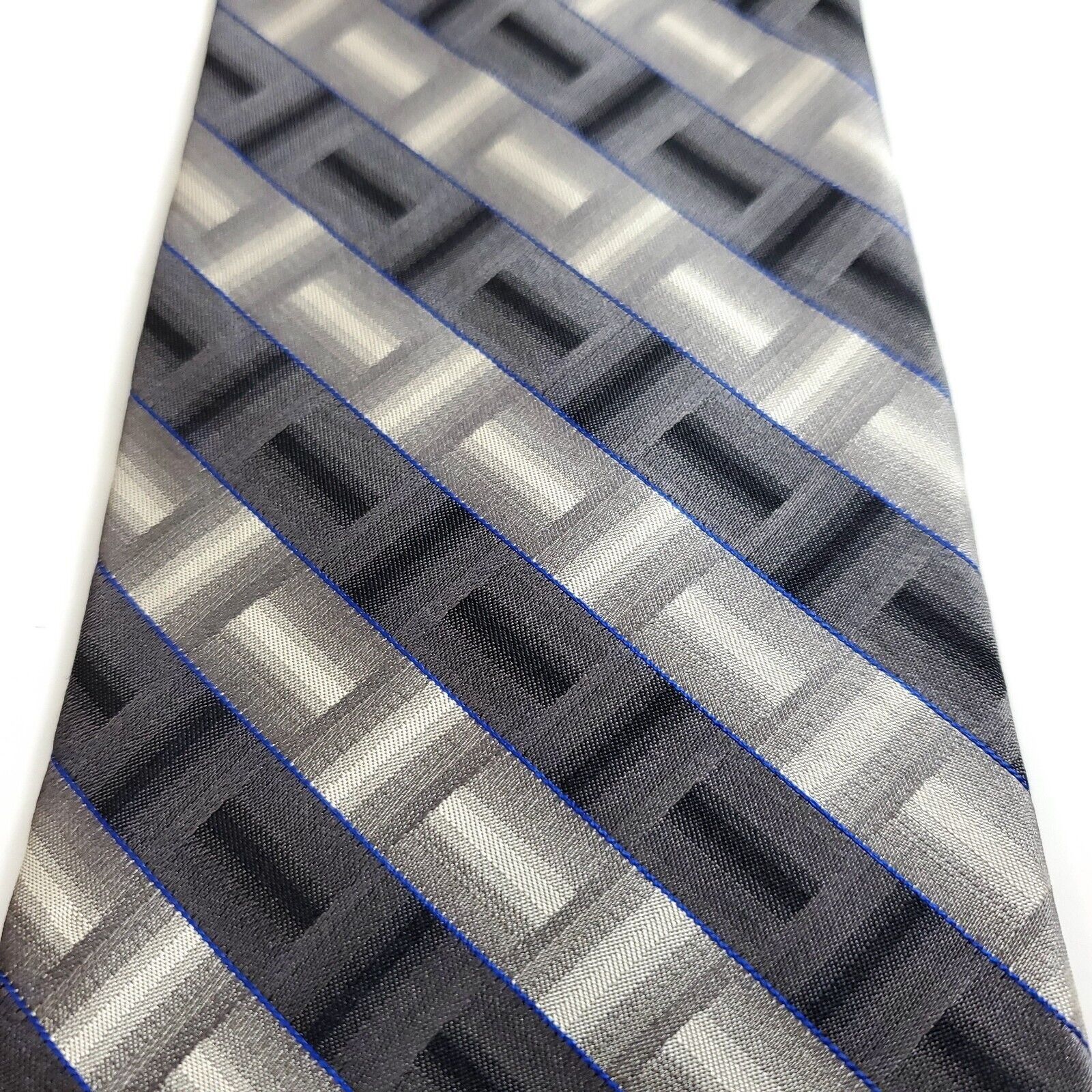 Joseph & Feiss Joseph & Feiss International Gray Beige Blue Abstract Wide S Size ONE SIZE - 2 Thumbnail