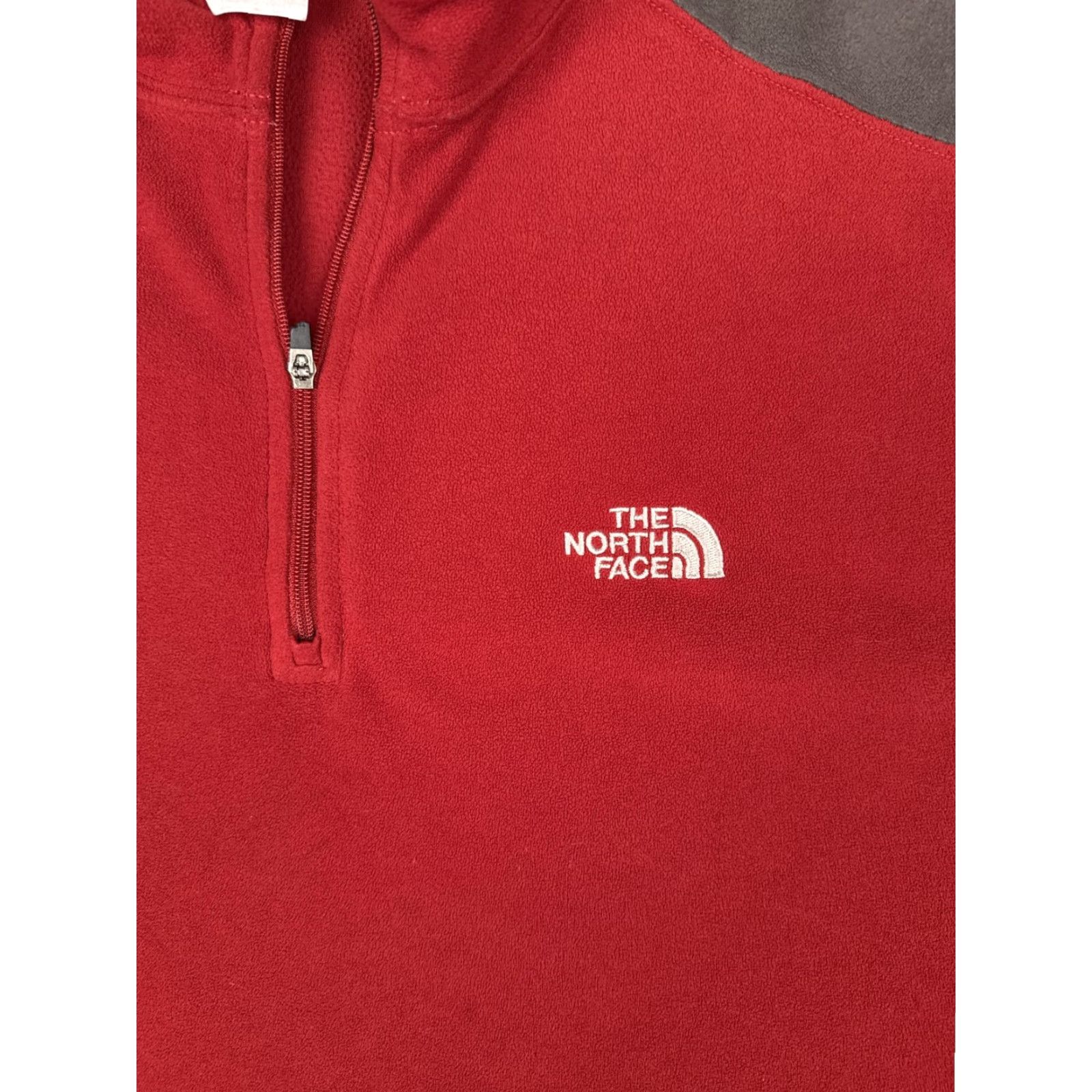 The North Face VINTAGE? No — The North Face Pullover Mens XL Red Gray TKA 100 Fleece 1/4 Zip Outdoor Hiking Size US XL / EU 56 / 4 - 6 Thumbnail