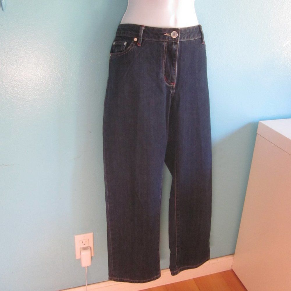 Faconnable Faconnable Womens Cropped Jeans Size 10 Size 32" / US 10 / IT 46 - 5 Thumbnail