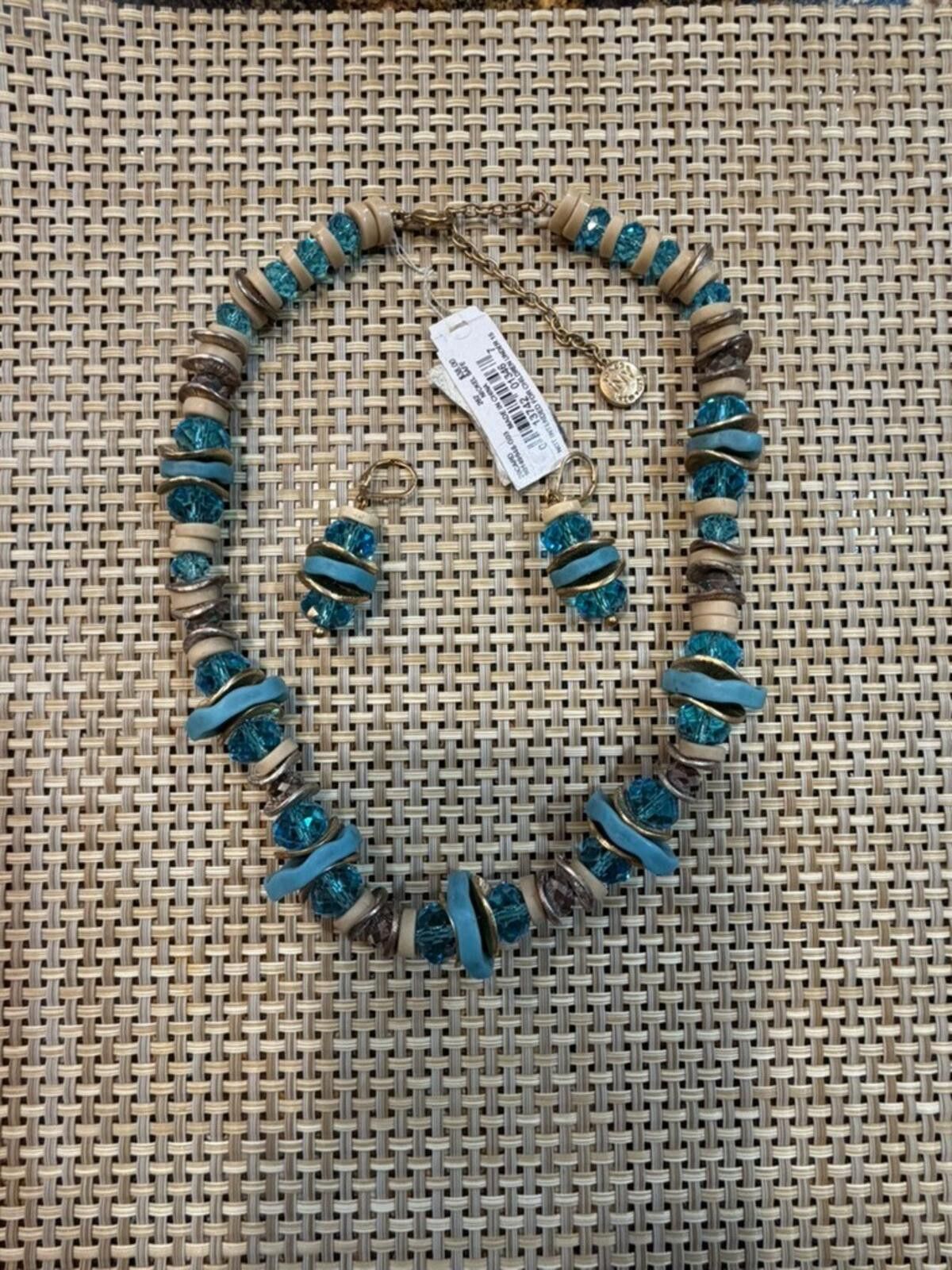 Jones New York JONES NY, JNY, Necklace & Earring Set, Gold Tone Chain Beads Size ONE SIZE - 4 Thumbnail