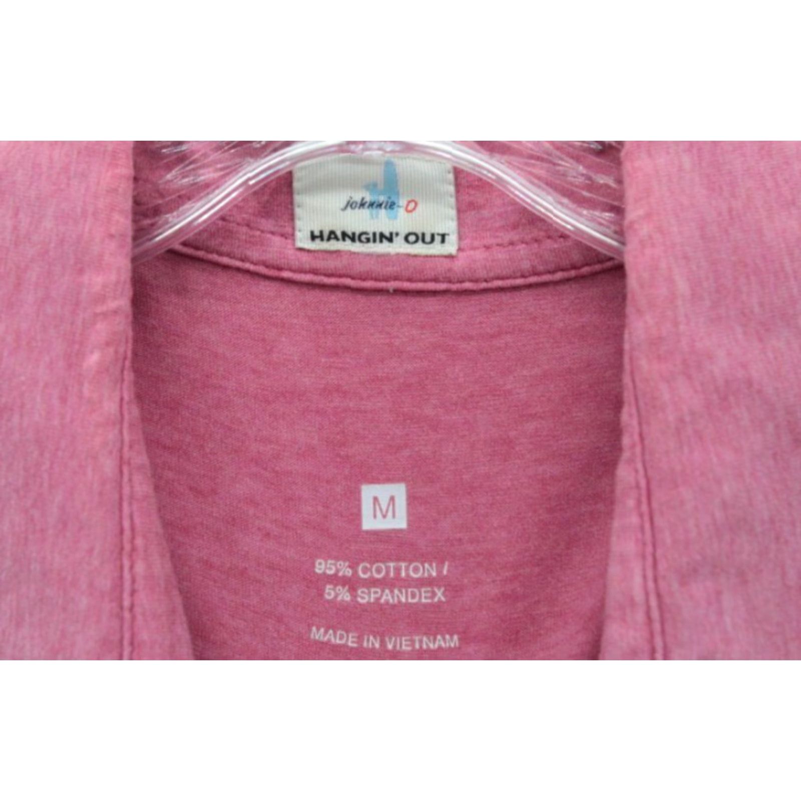 johnnie-O VINTAGE Johnnie O Polo Shirt Men's Medium Pink Embroidered Logo Golf Pocket Shirt Size US M / EU 48-50 / 2 - 5 Thumbnail