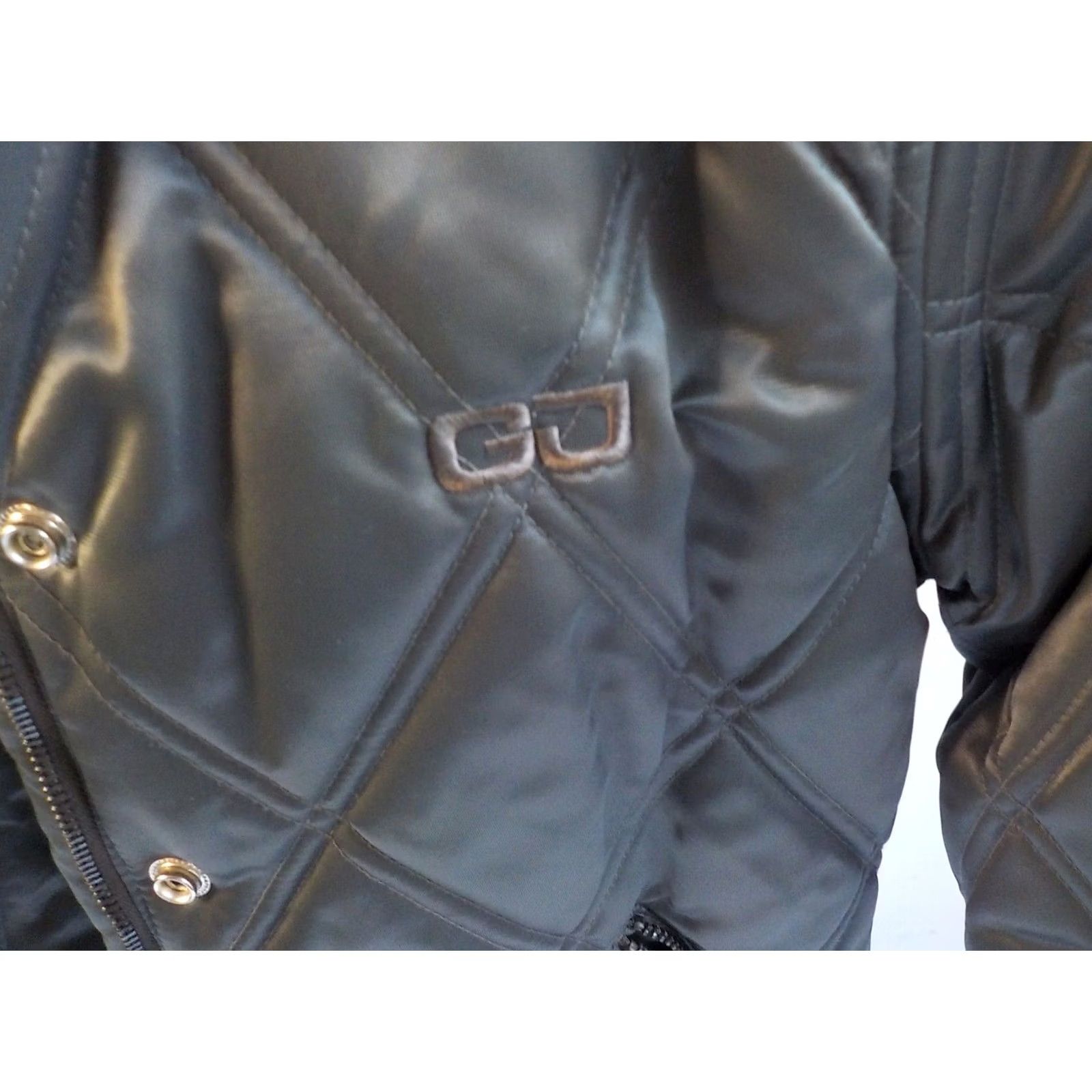 Guess GUESS Womens Short Zip Front Puffer Jacket Green Nylon SZ SMALL Size 28" / US 6 / IT 42 - 3 Thumbnail