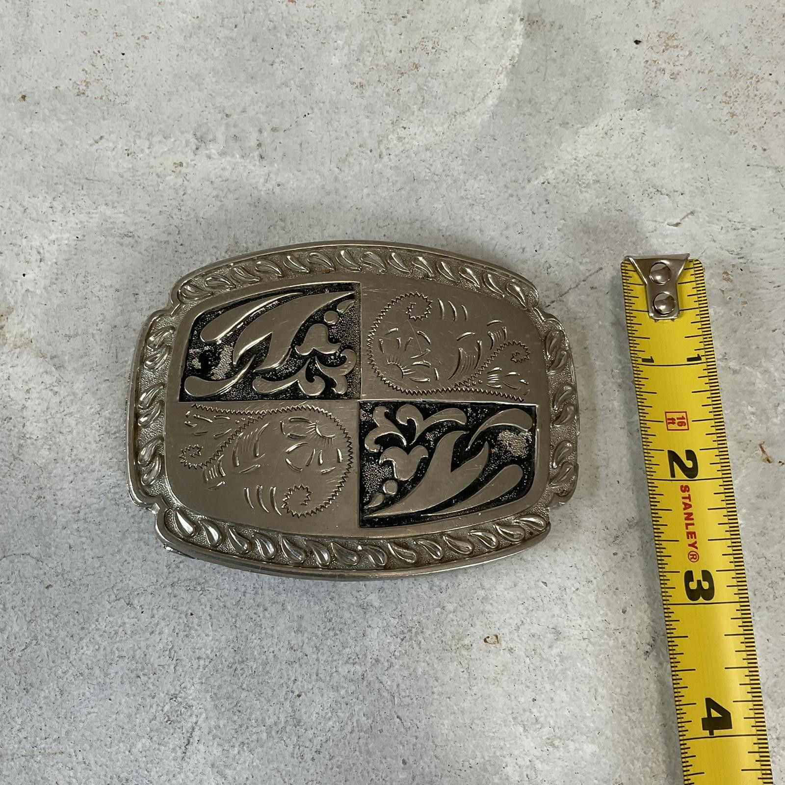 Vintage vintage 90's western rancher cowboy silver belt buckle Size ONE SIZE - 3 Thumbnail