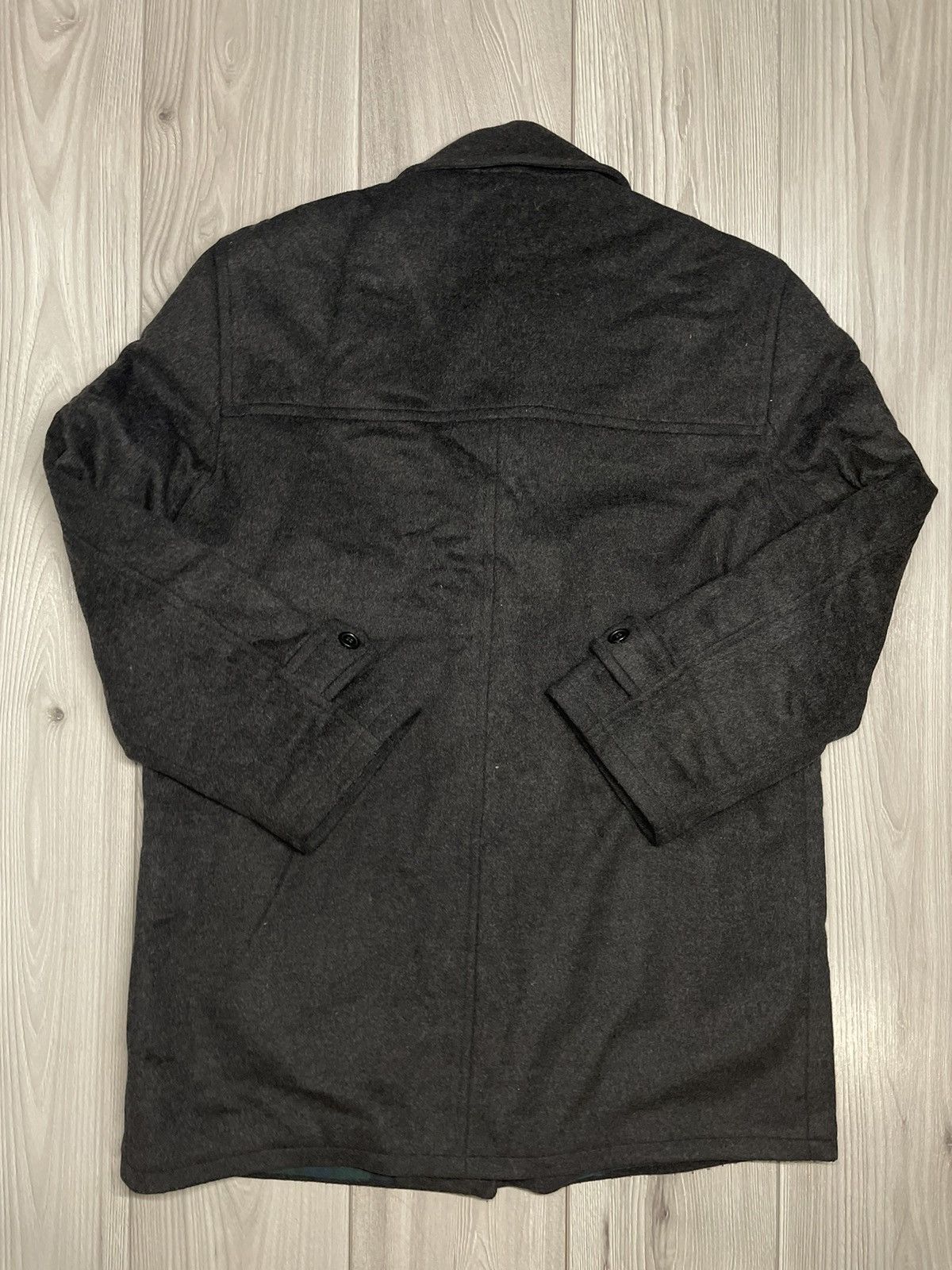 Balmain × Pierre Balmain Vintage Balmain Wool cashmere black gray coat Size US M / EU 48-50 / 2 - 4 Thumbnail