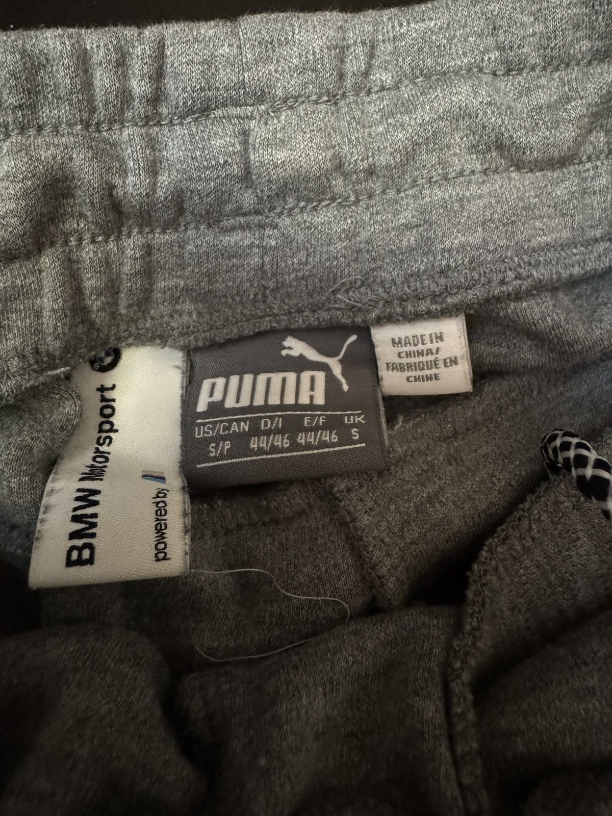 BMW × Puma Puma BMW Tracksuit Pants Black Grey Men’s Small Size US 34 / EU 50 - 4 Thumbnail