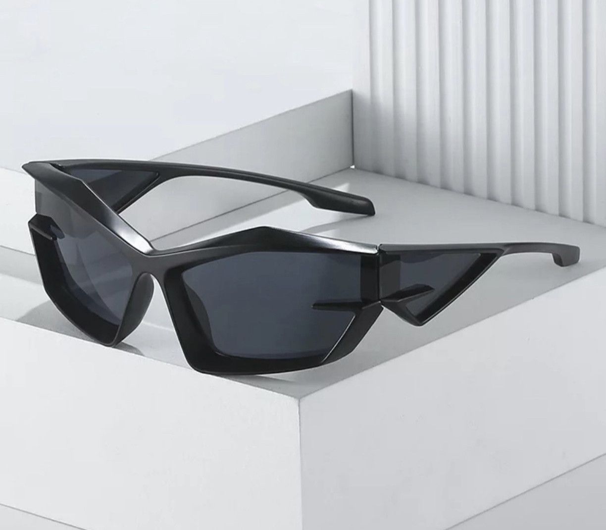 Jewelry Cyber Black Sunglasses Retro Punk Archive Cosplay Jewelry Size ONE SIZE - 2 Thumbnail
