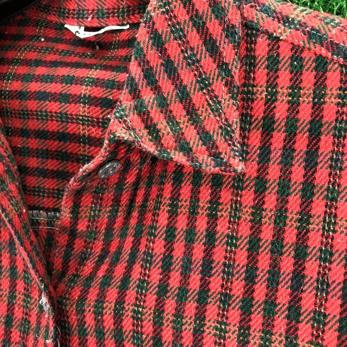 Japanese Brand Vintage 80's Flannel Checkered Double Pocket by Kitty Size US M / EU 48-50 / 2 - 8 Thumbnail