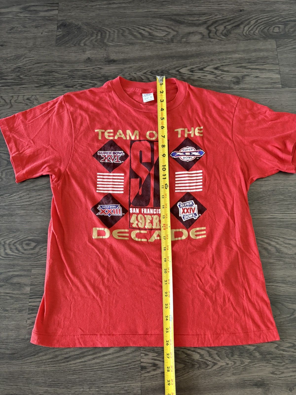 Vintage Vintage 49ers T shirt Size US XL / EU 56 / 4 - 4 Thumbnail