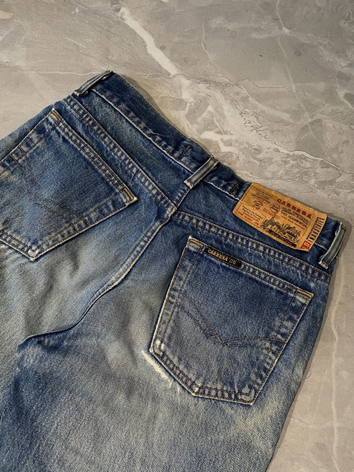 Japanese Brand Archive Ripped Washed Fresh Slim Jean / Y2K Drip Japan Size US 31 - 8 Thumbnail