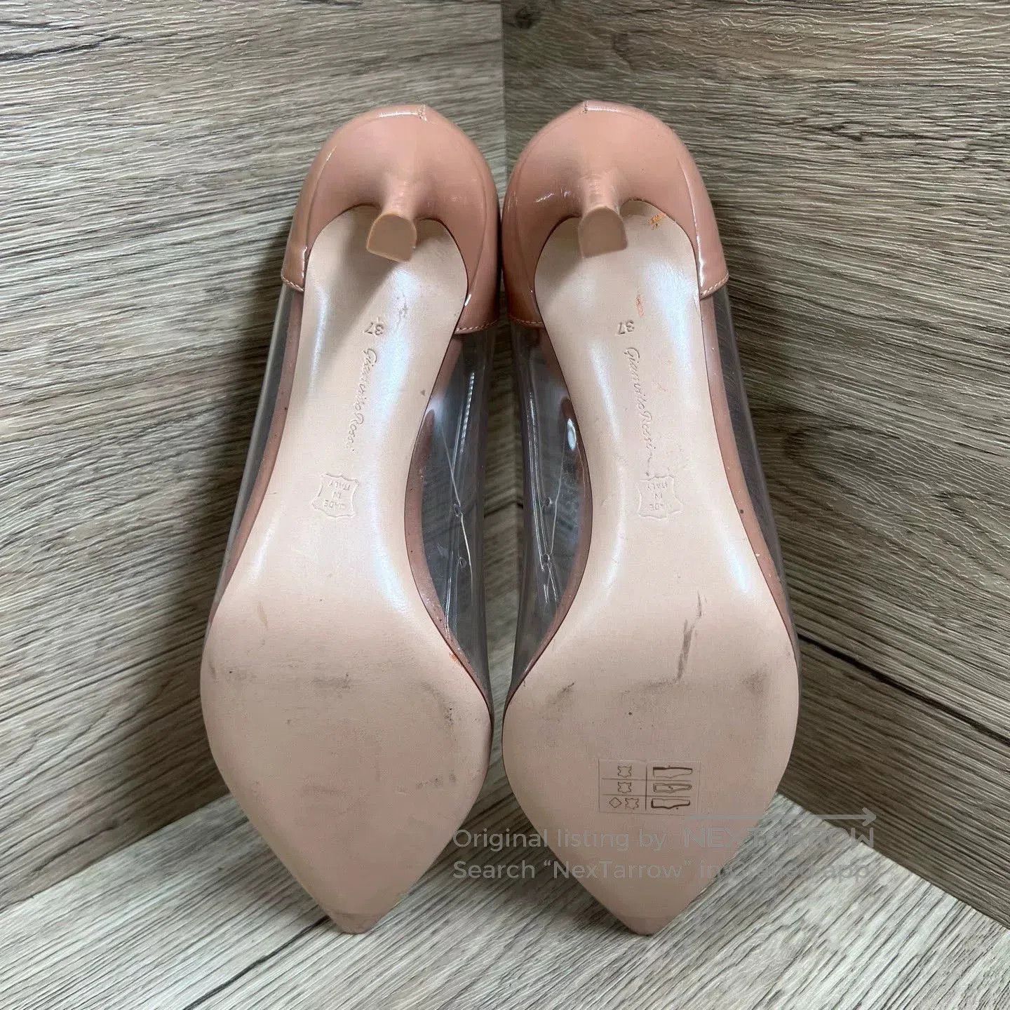 Gianvito Rossi Gianvito Rossi Nude Pink Transparent Heels. Size US 6 / IT 36 - 5 Thumbnail