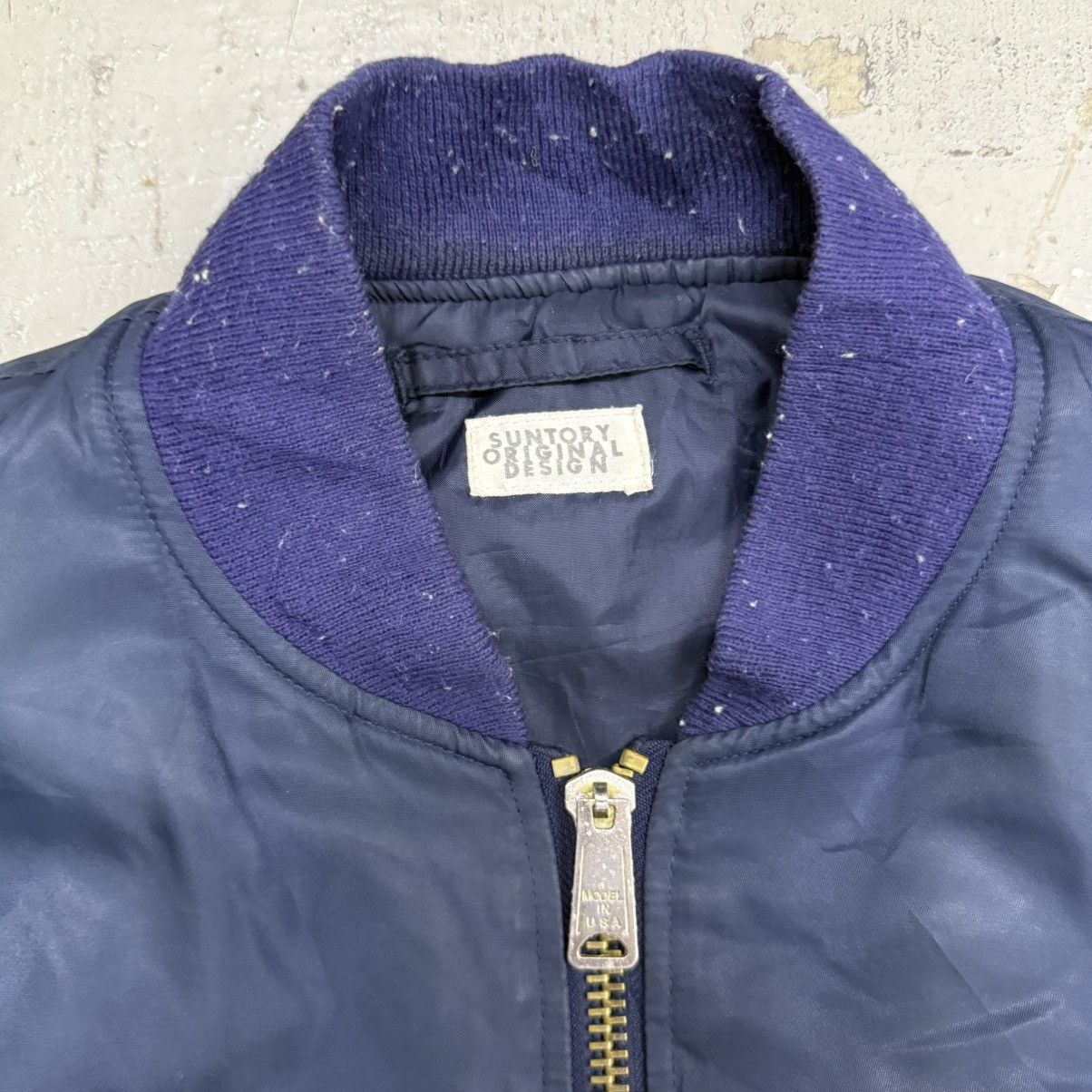 Mr. Gentleman 90’s SUNTORY BOSS COFFEE Japan MA-1 Bomber Jacket Size US L / EU 52-54 / 3 - 4 Thumbnail