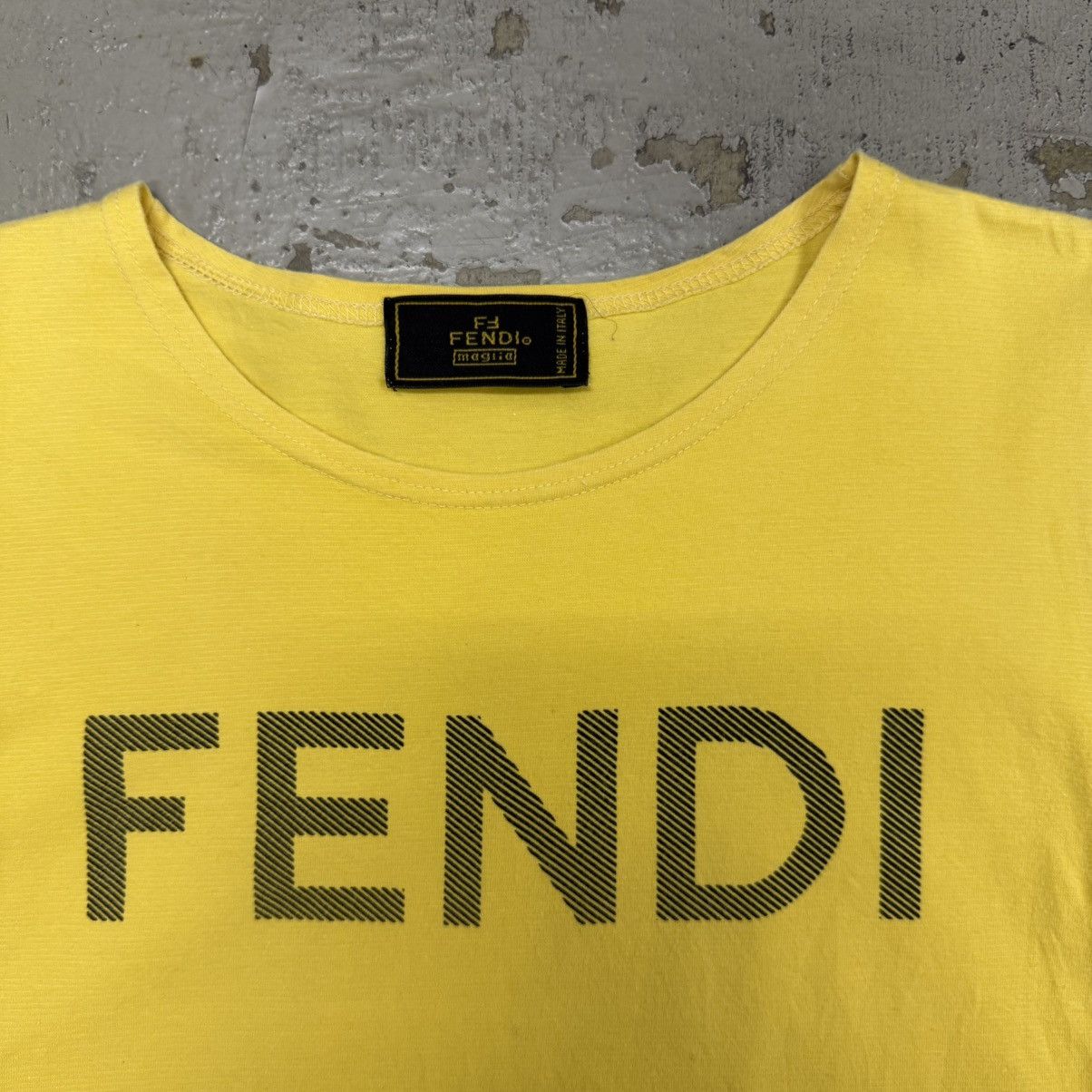 Fendi Vintage Fendi Yellow Top Size S / US 4 / IT 40 - 2 Thumbnail