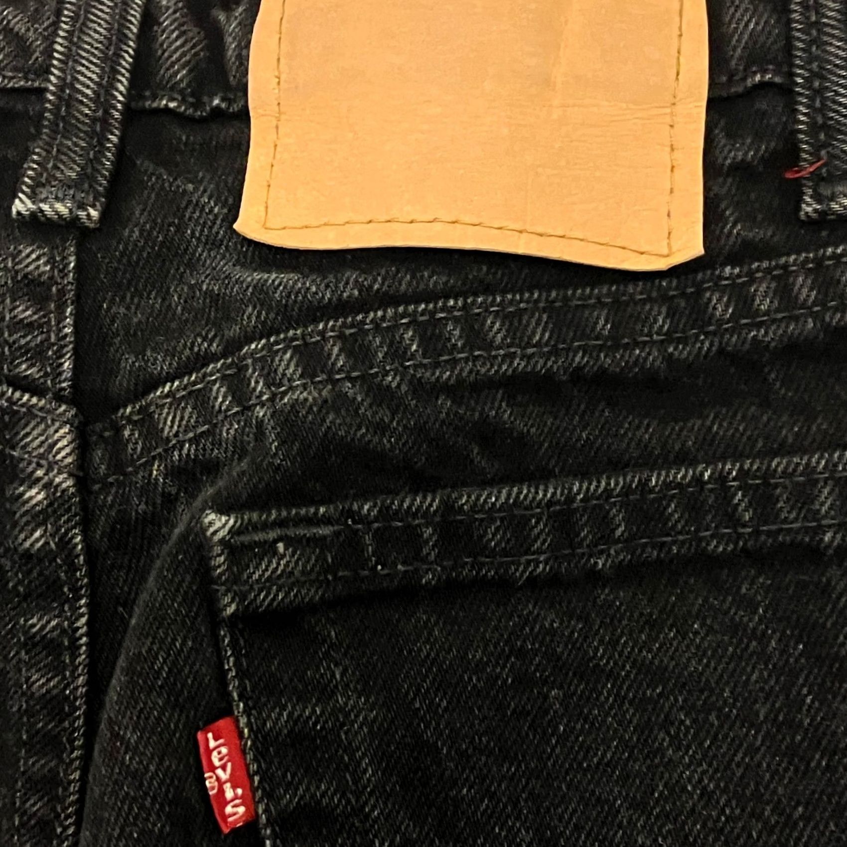 Levi's Vintage Levi’s 512 Jeans Womens 12 28W 32L Black Slim Fit Tapered Leg Denim Size 34" / US 12 / IT 48 - 5 Thumbnail
