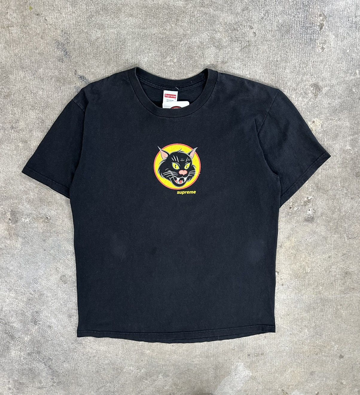 Supreme Black Cat Tee | Grailed