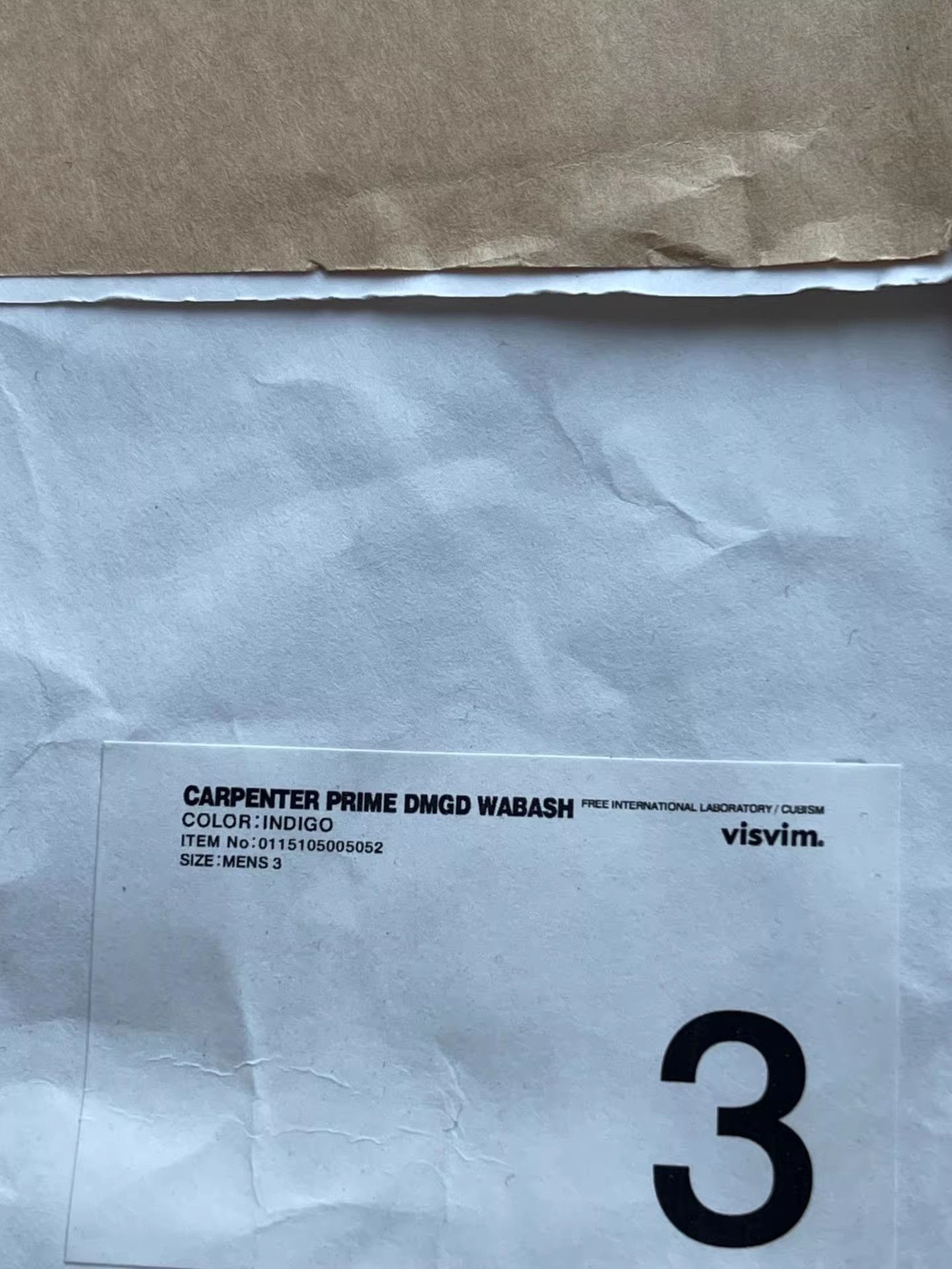 Visvim visvim 15ss Carpenter Prime Dmgd Wabash Size US 33 - 9 Thumbnail