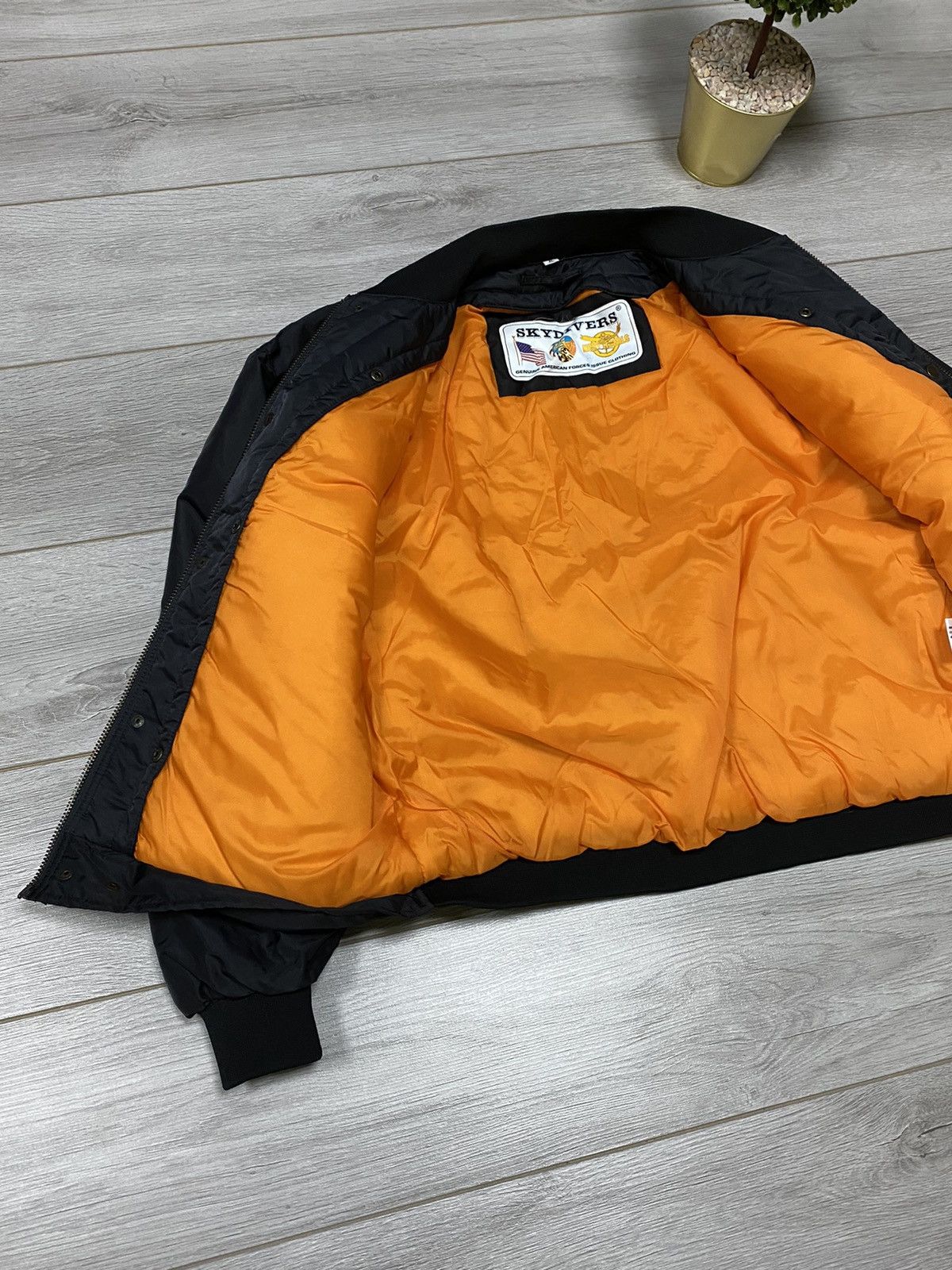 Vintage Ma1 Flyer military Vintage Bomber Jacket double side Size US XL / EU 56 / 4 - 4 Thumbnail