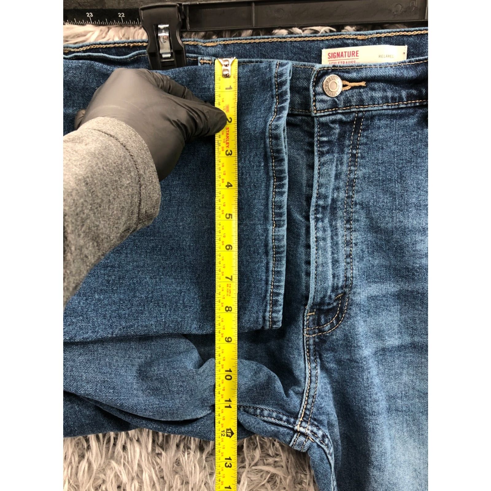 Levi's Levi's Signature Relaxed Straight Jeans Size 38x30 Mens Medium Blue Wash Denim 5-Pocket Levi's 500 Series Modern Vintage No Size US 38 / EU 54 - 4 Thumbnail