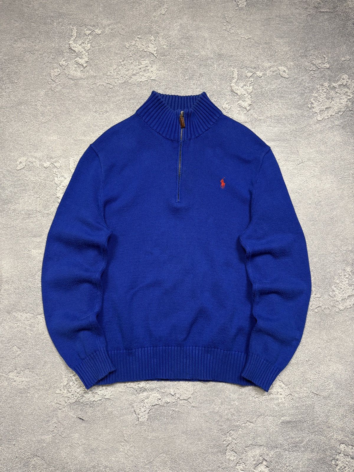 Polo Ralph Lauren Mens Vintage Polo Ralph Lauren 1/3 zip sweatshirt blue rare Size US L / EU 52-54 / 3 - 2 Thumbnail