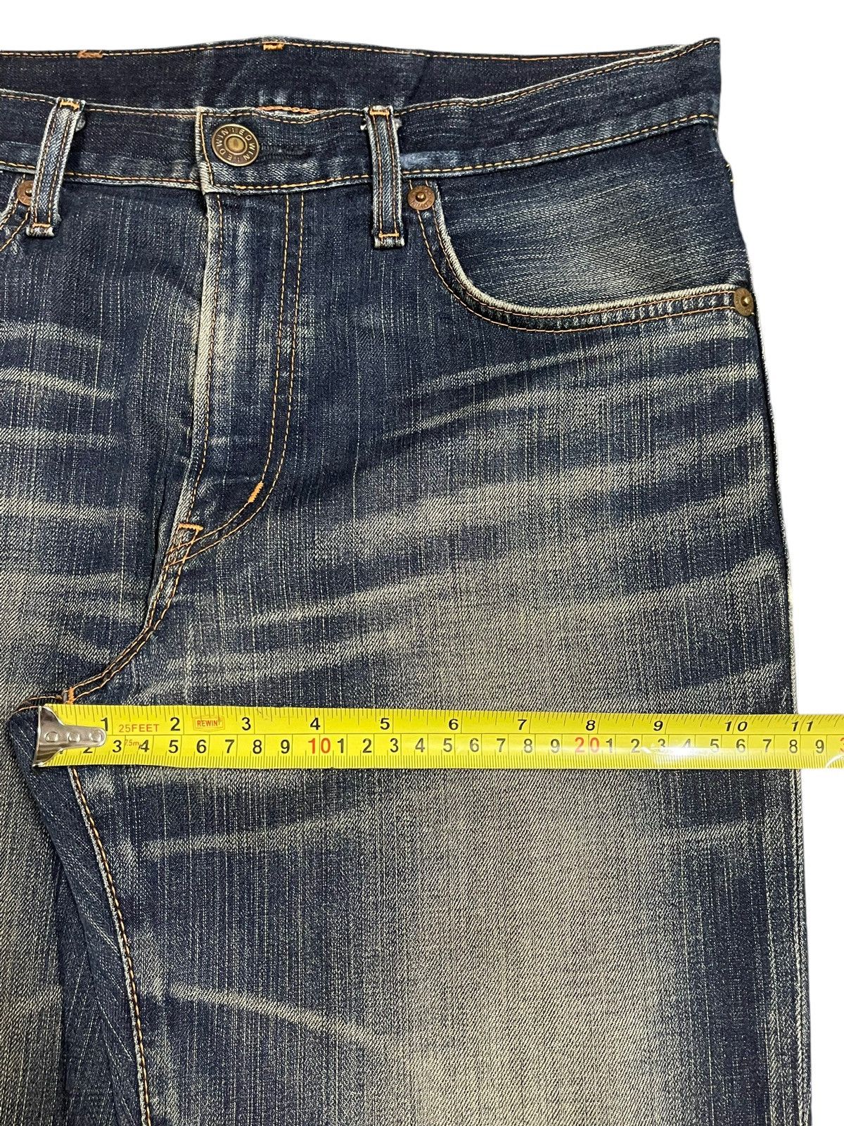 Edwin Vintage Japan Edwin 504 Blue Wash Style Distress Style Jeans Size US 32 / EU 48 - 15 Thumbnail