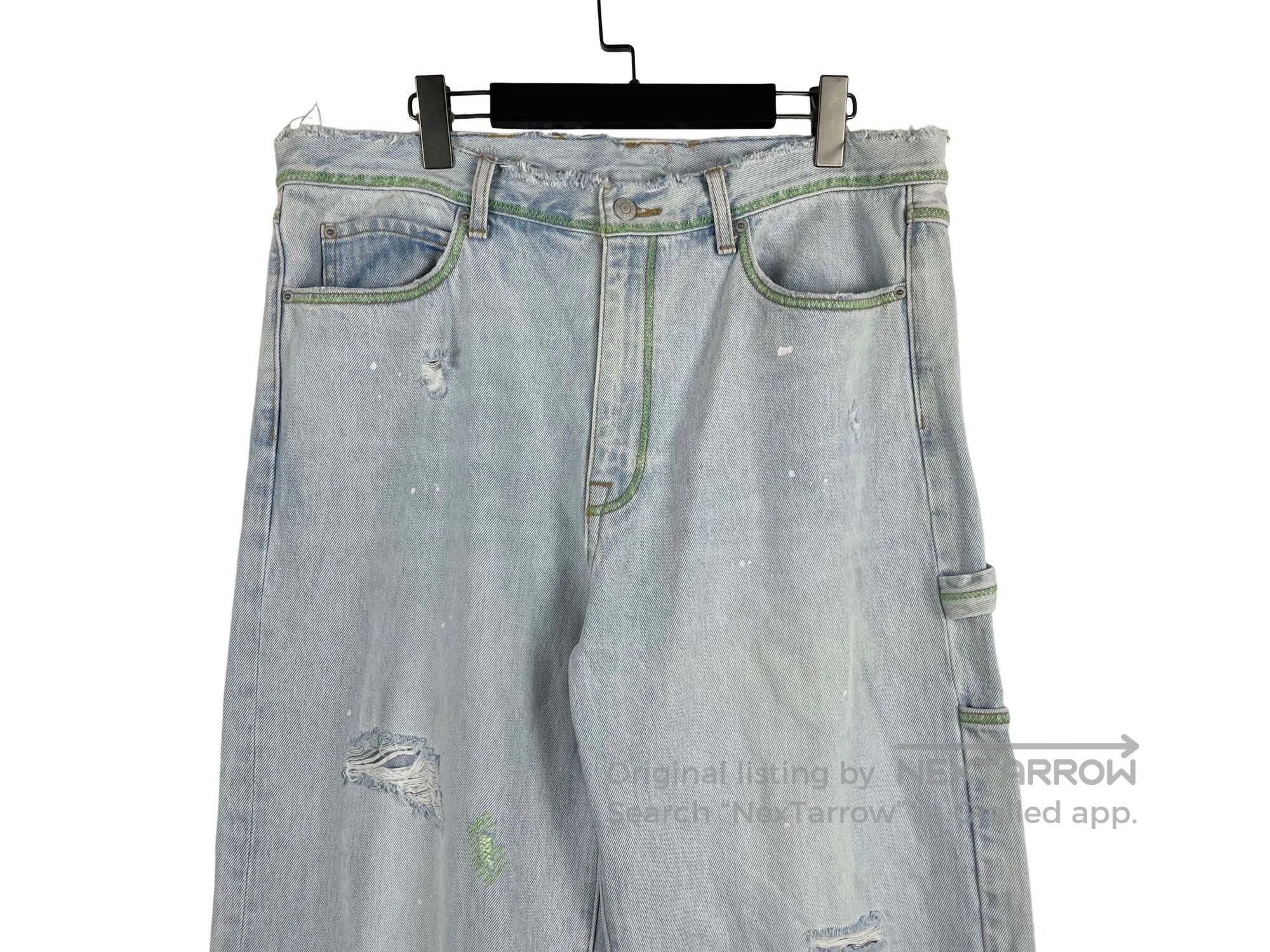 Other Epide Prefab Green External Stitching Destroyed Patch Ink Size US 36 / EU 52 - 3 Thumbnail