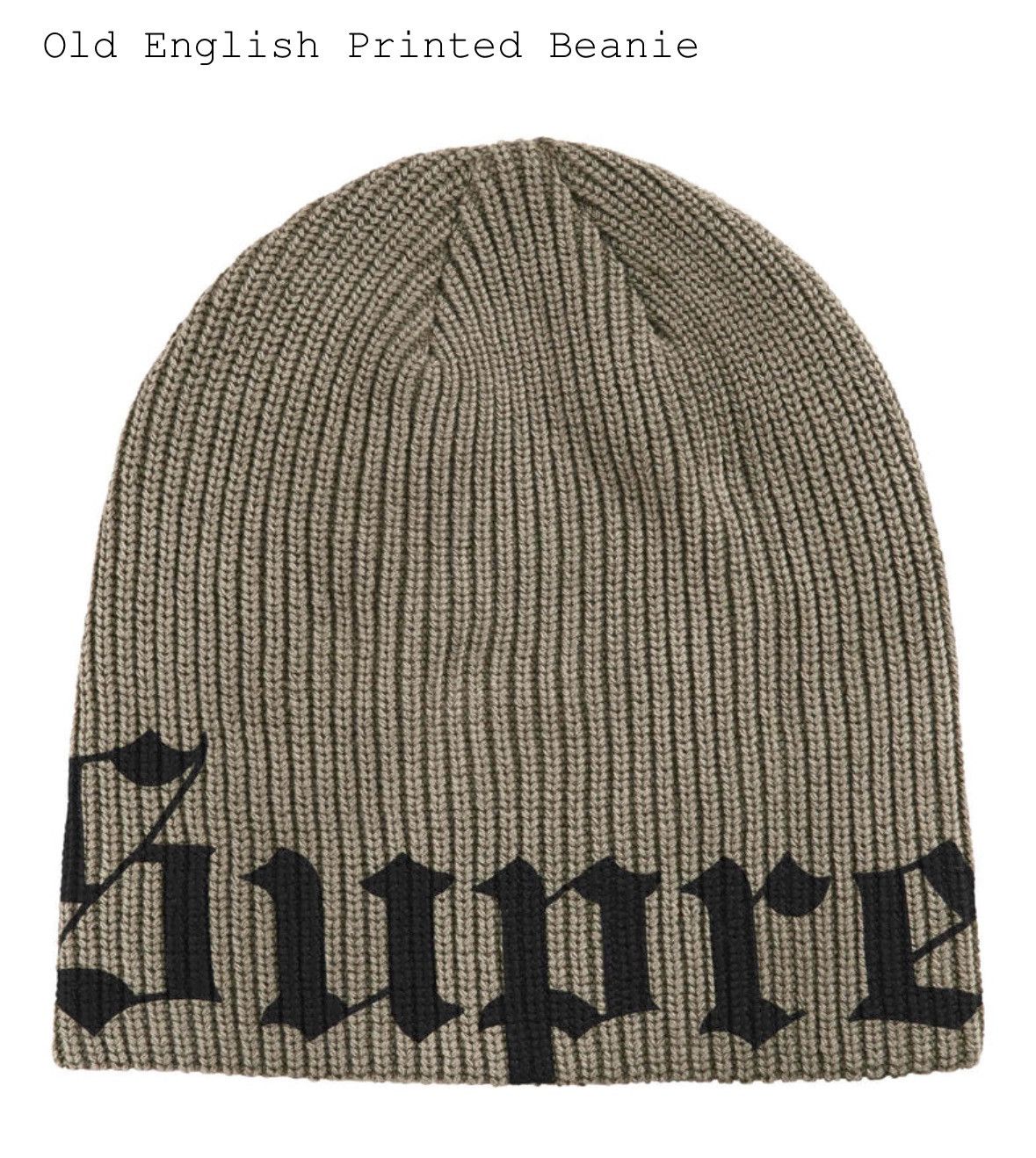 Supreme Old English Beanie | Grailed