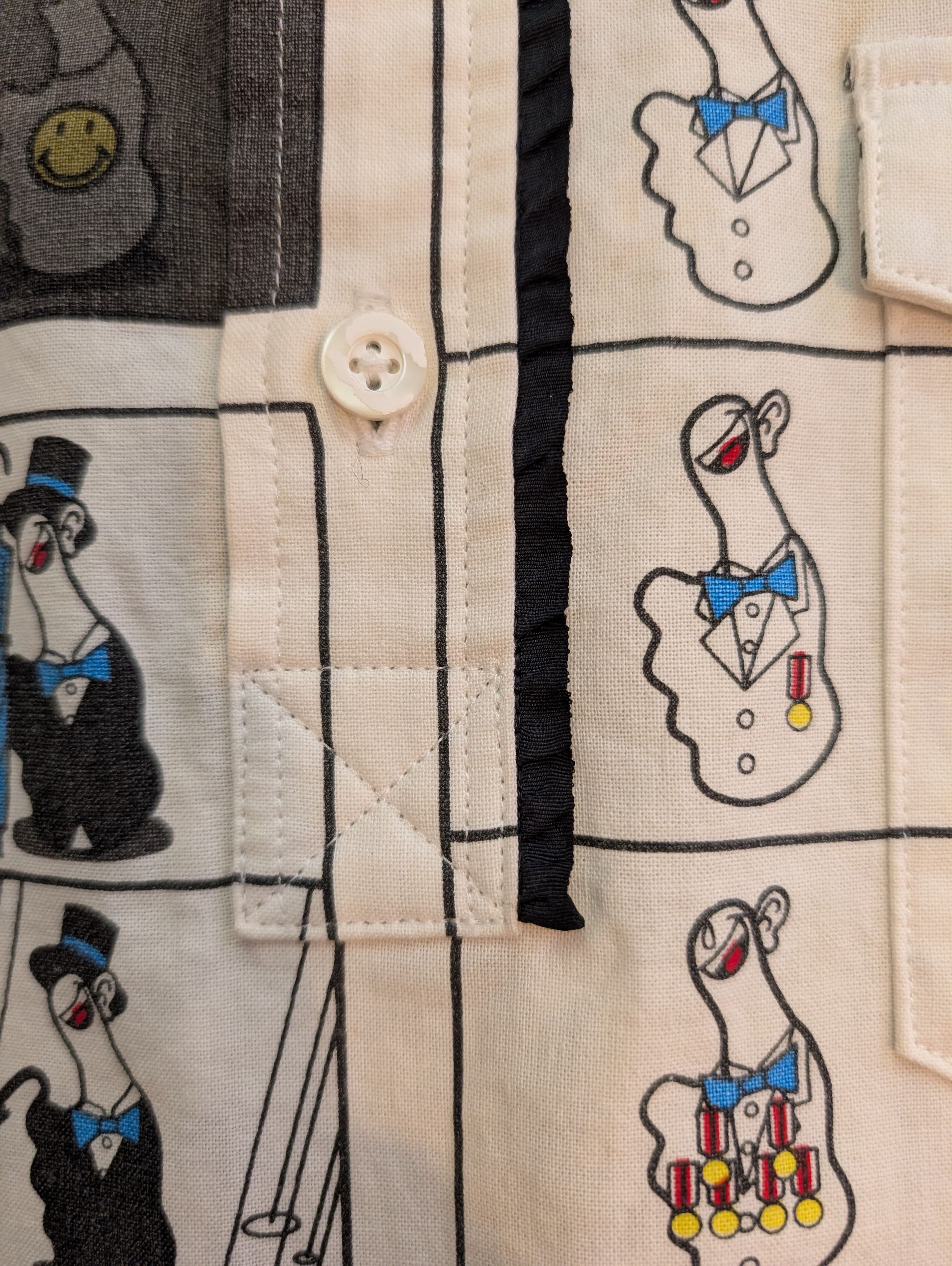 Number (N)ine NUMBER (N)INE SS02 MODERN AGE COMIC STRIP SHIRT Size US L / EU 52-54 / 3 - 20 Thumbnail
