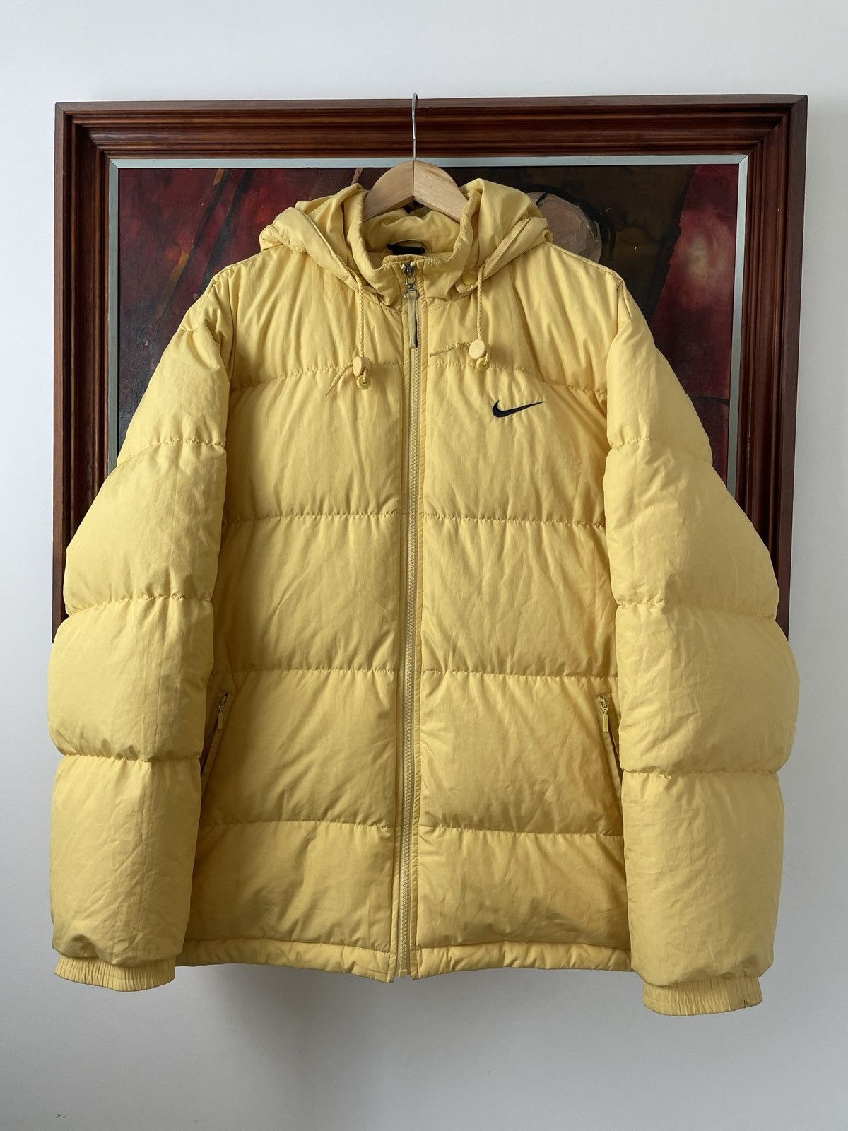 Nike Nike Vintage 90s Winter Jacket Down Puffer Spellout Logo Size US L / EU 52-54 / 3 - 3 Thumbnail