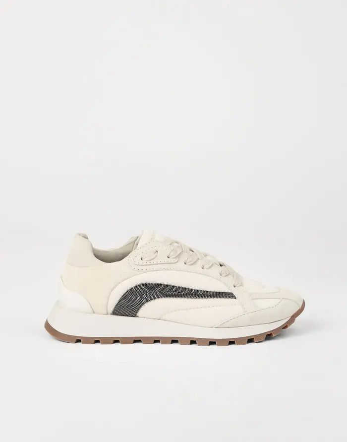 Brunello Cucinelli o1s1wg110526 Suede Low-Top Sneakers in Multicolor Size US 8.5 / IT 38.5 - 1 Thumbnail