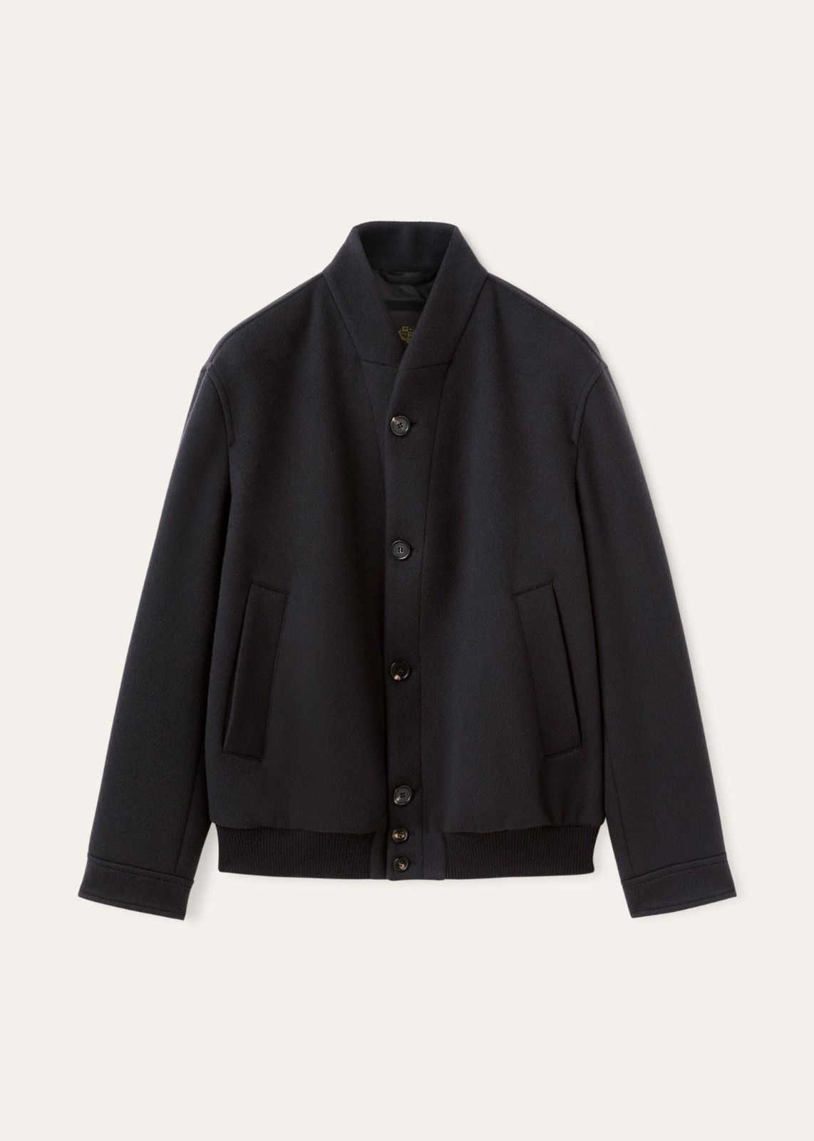 o1srvl11e0125 Gaikan Bomber Jacket in Navy Blue