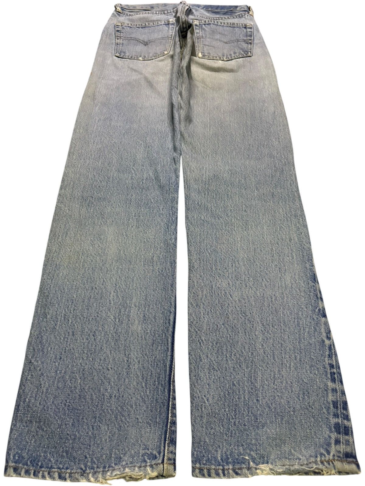 Levi's Vintage 70s Levis 501 Big E Selvedge Distress Jeans Button 6 Size US 26 / EU 42 - 3 Thumbnail