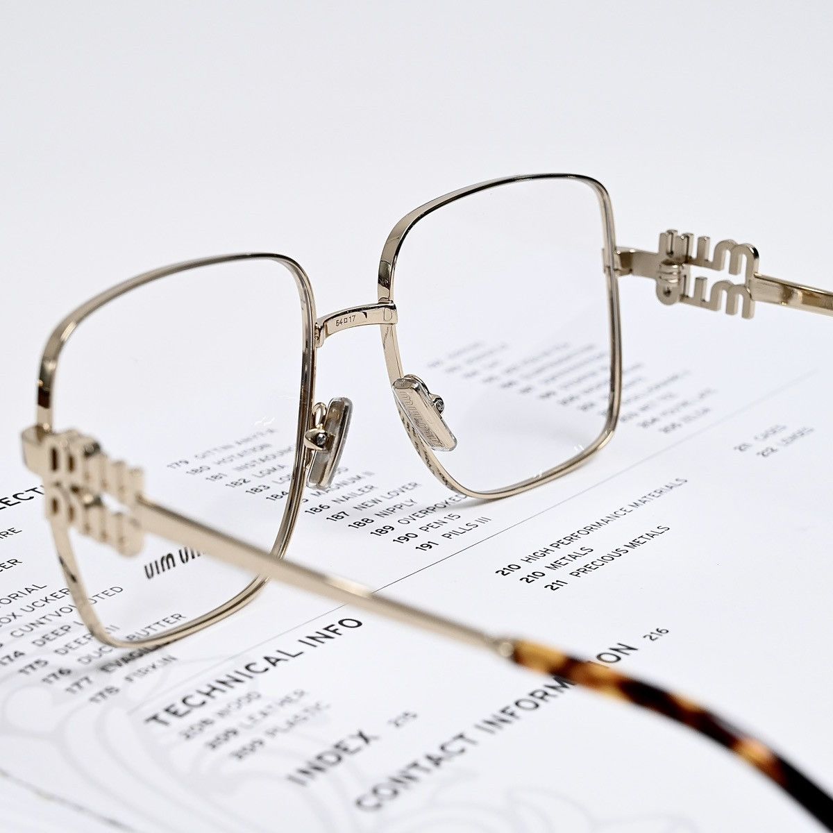 Miu Miu MIU MIU 0MU 51XV GLASSES Size ONE SIZE - 6 Thumbnail