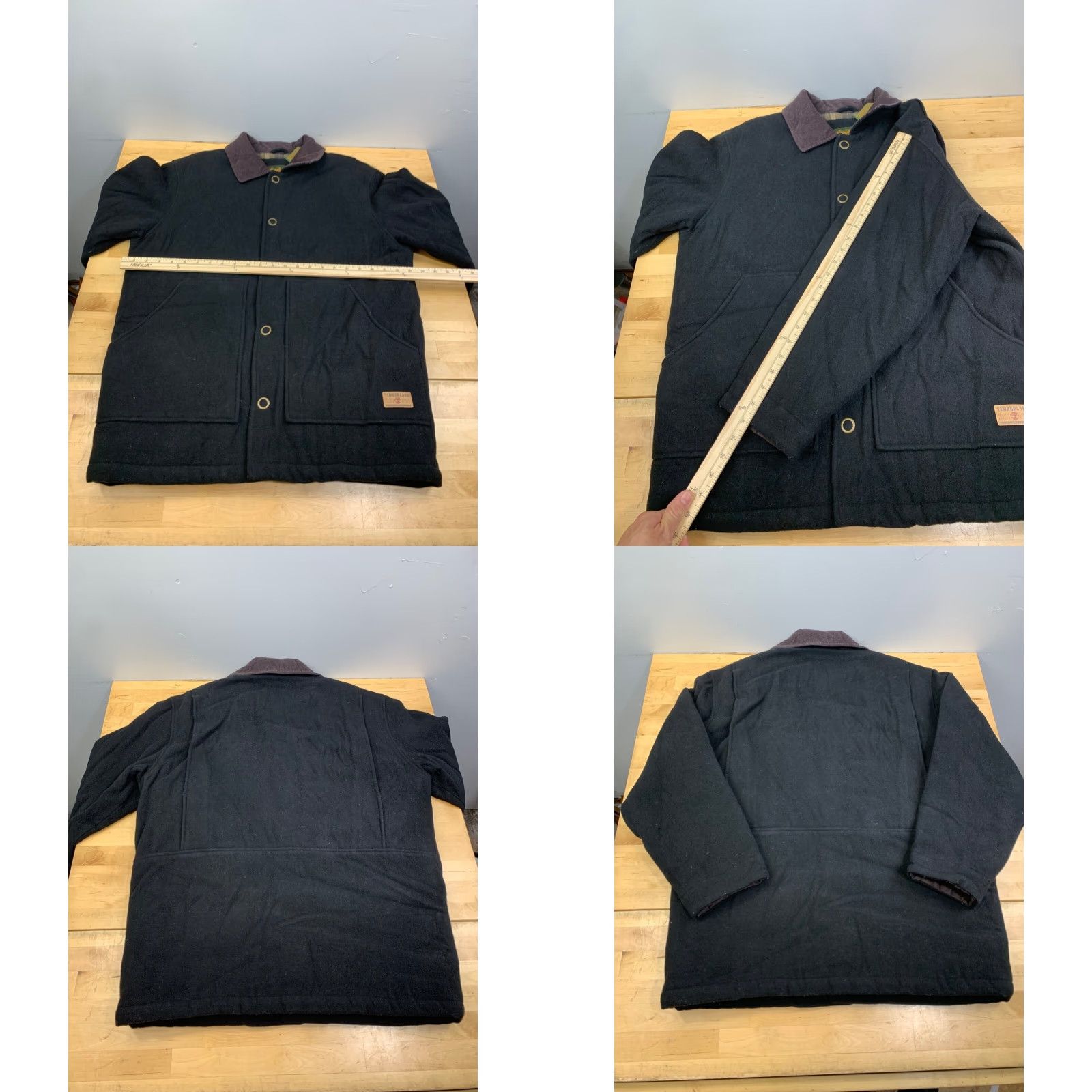 Timberland VINTAGE Timberland Weathergear Wool Jacket Mens XS Black Lined Heavy Weathergear Chore Jacket 10962 Size US XS / EU 42 / 0 - 8 Thumbnail